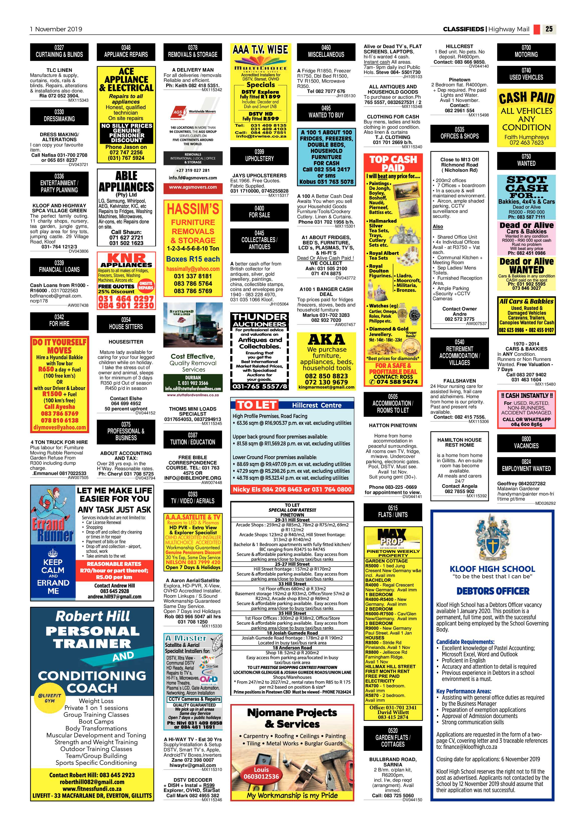 Highway Mail 1 November 2019 page 25
