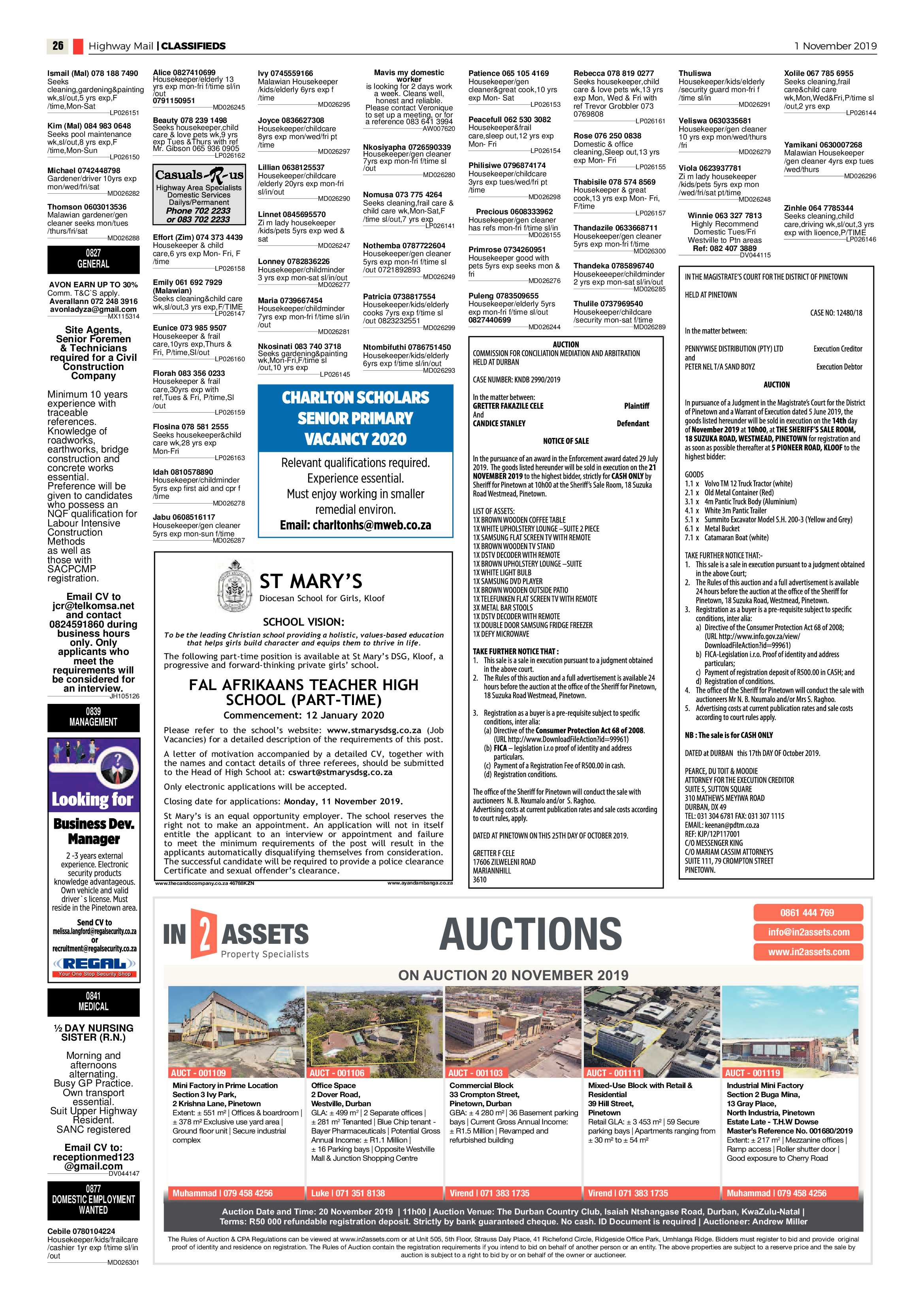 Highway Mail 1 November 2019 page 26