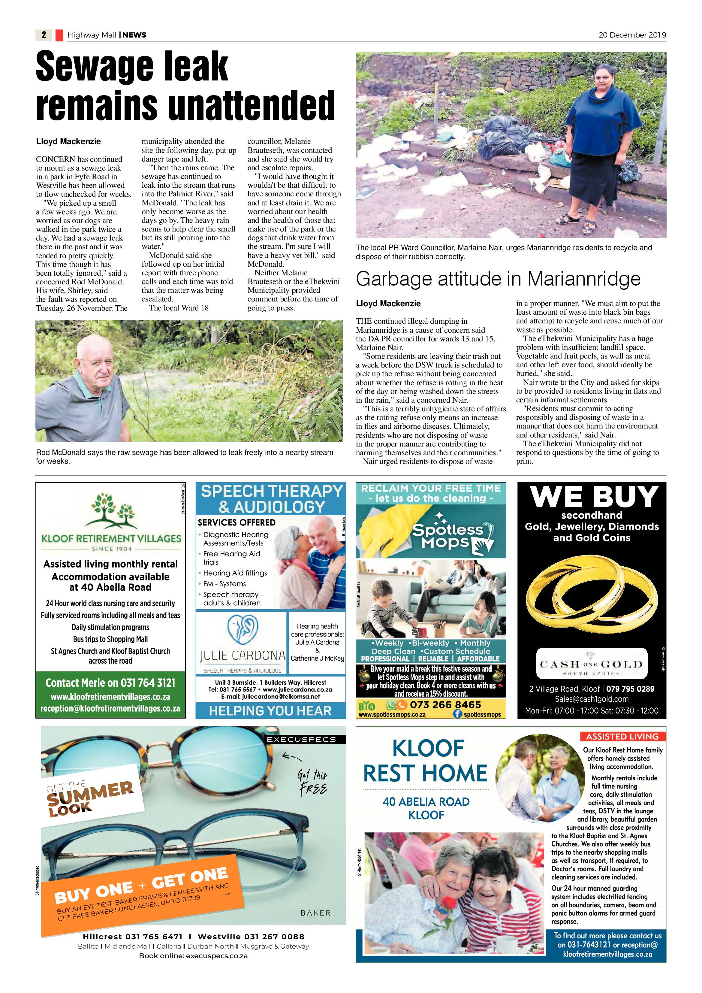Highway Mail 20 December 2019 page 2