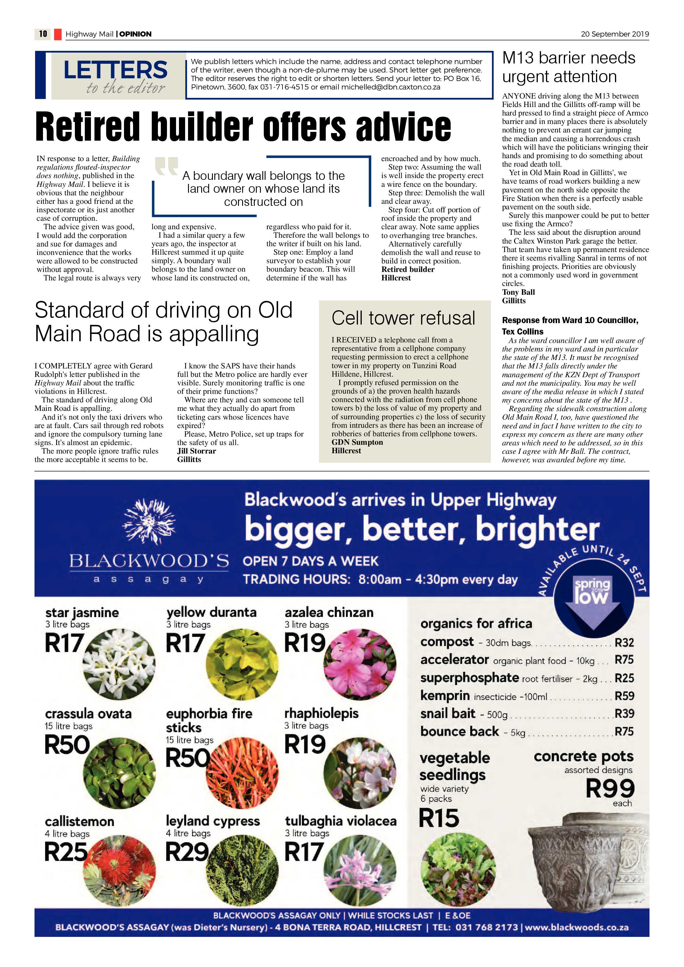 Highway Mail 20 September 2019 page 10