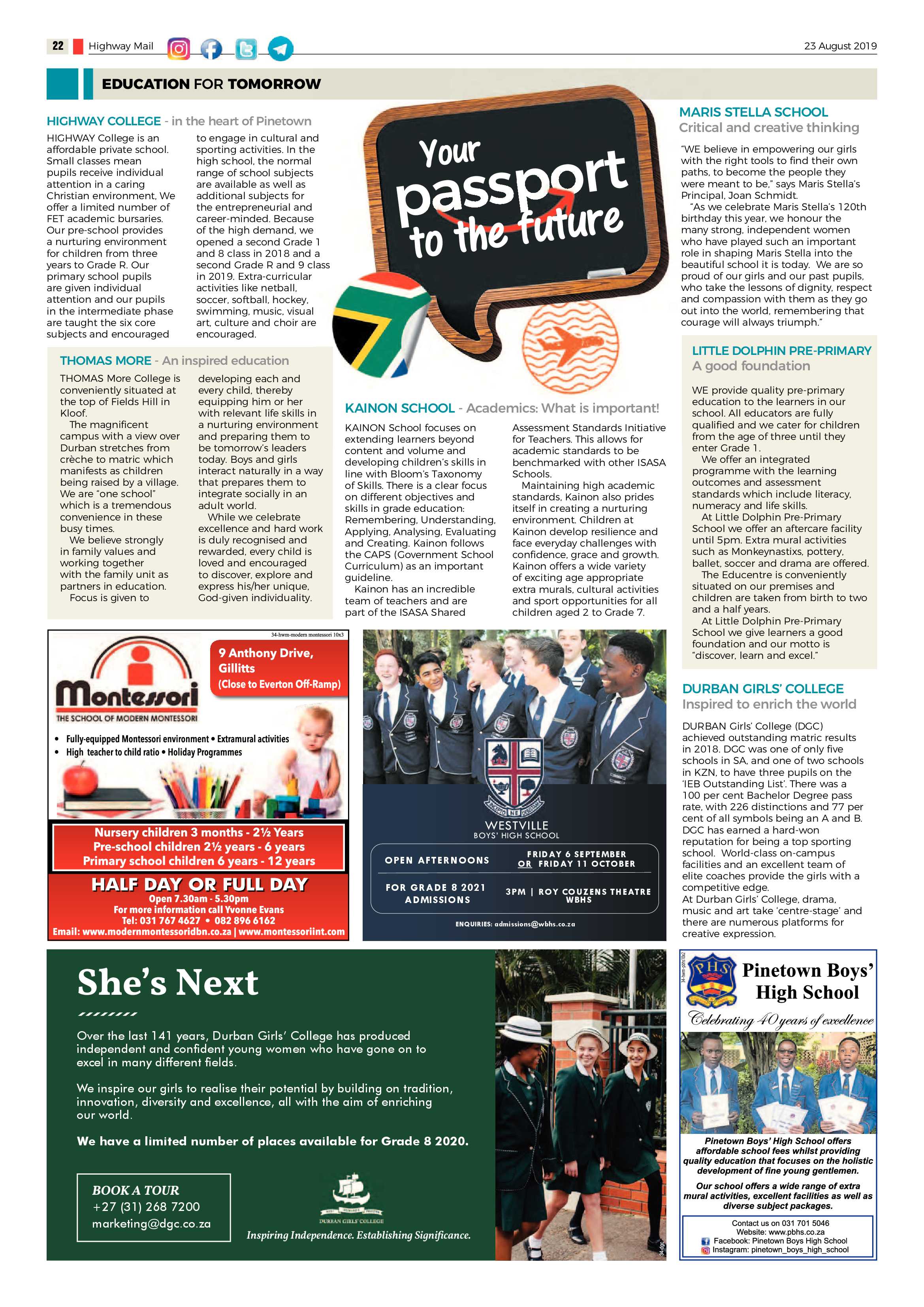 Highway Mail 23 August 2019 page 22
