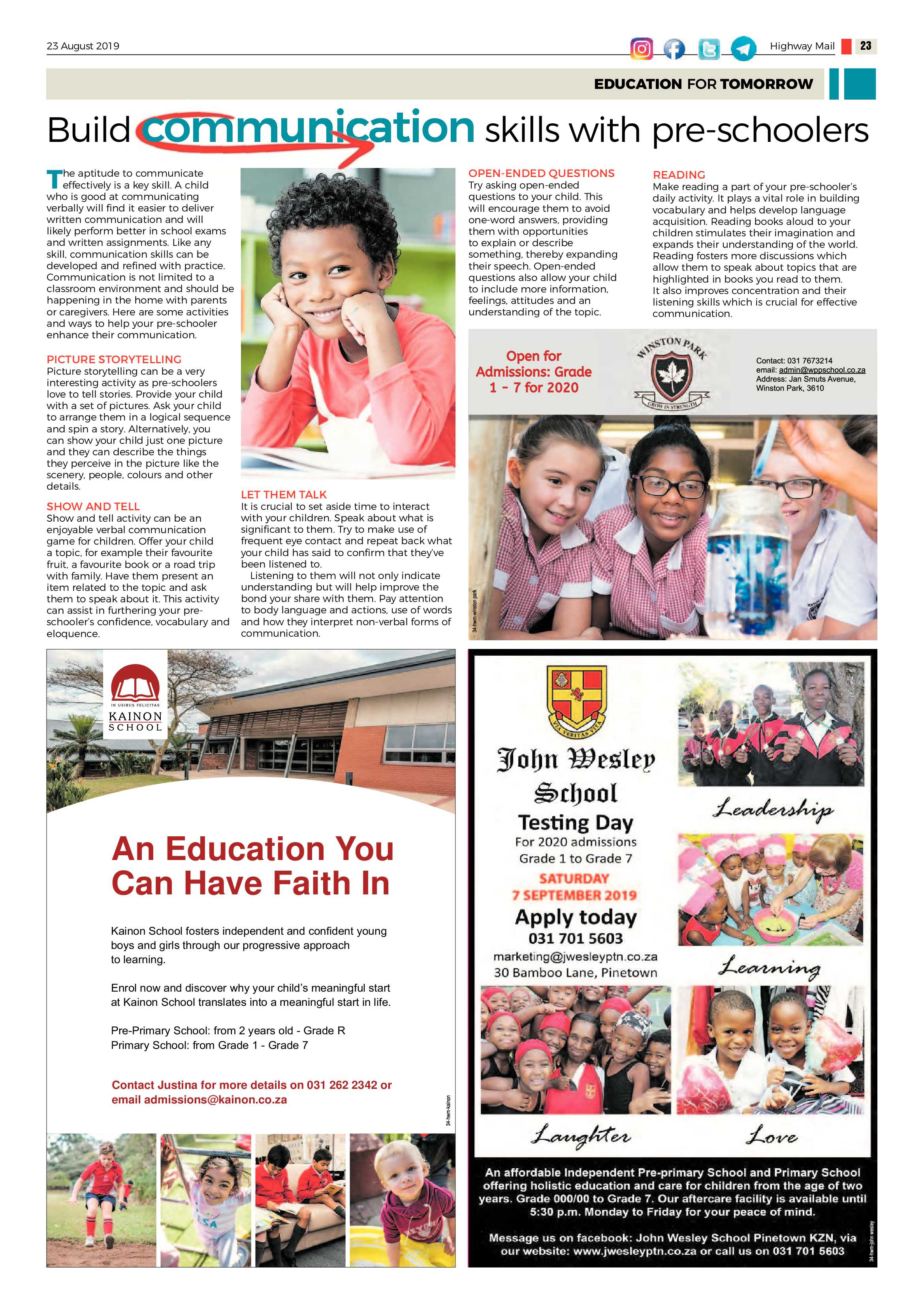 Highway Mail 23 August 2019 page 23