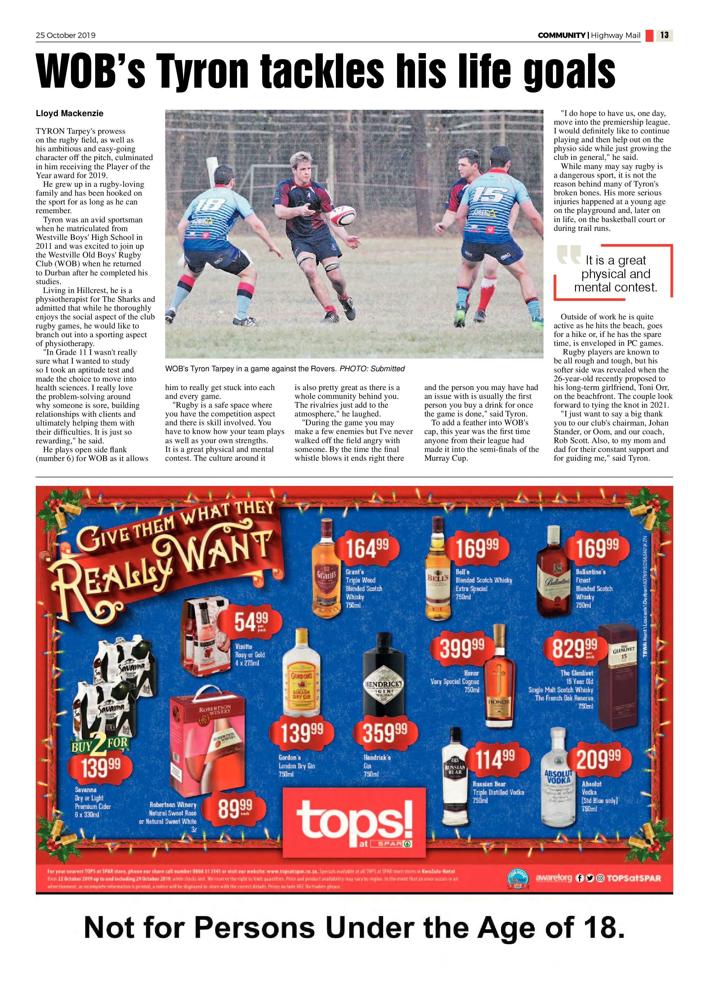 Highway Mail 25 October 2019 page 13
