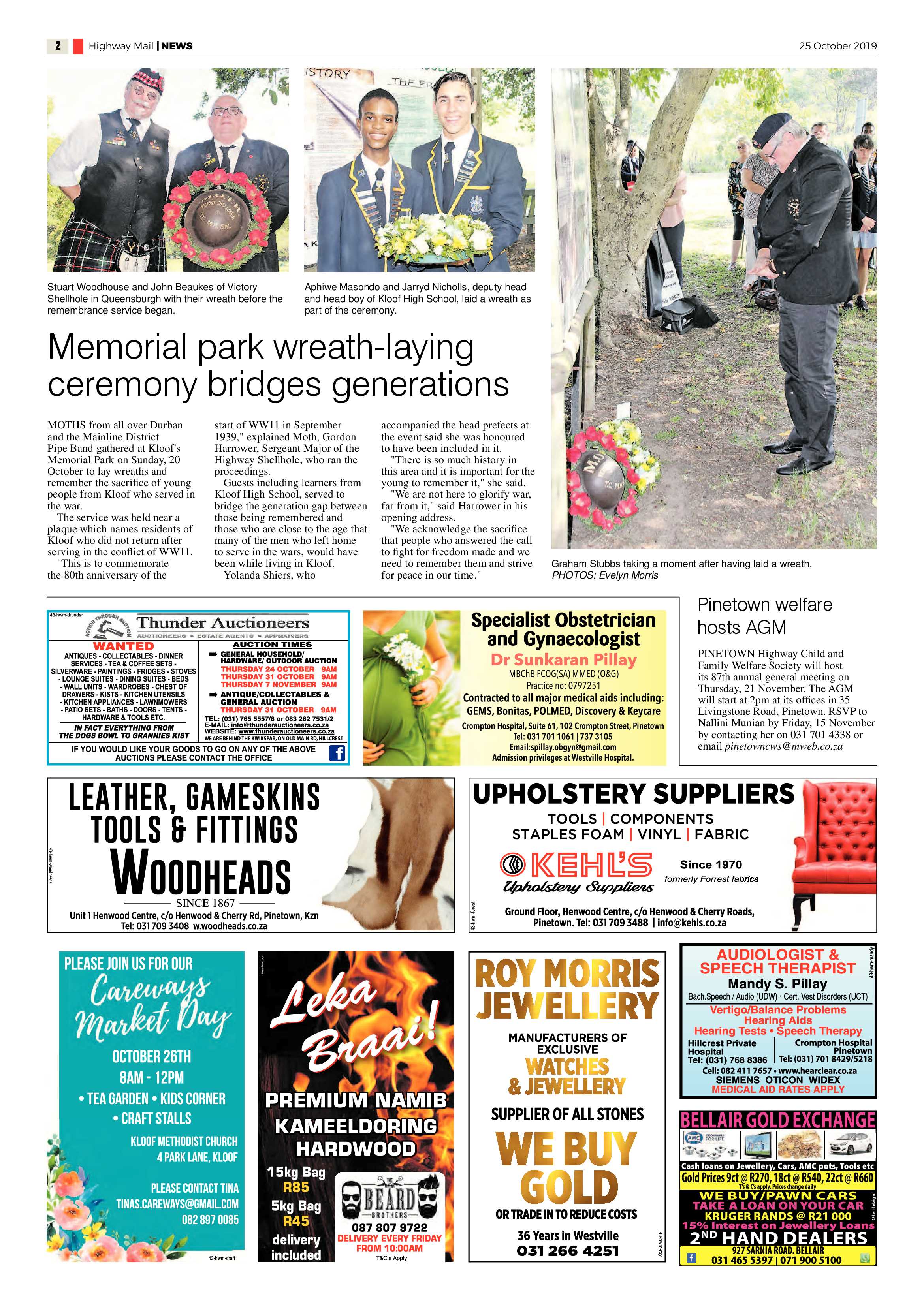 Highway Mail 25 October 2019 page 2