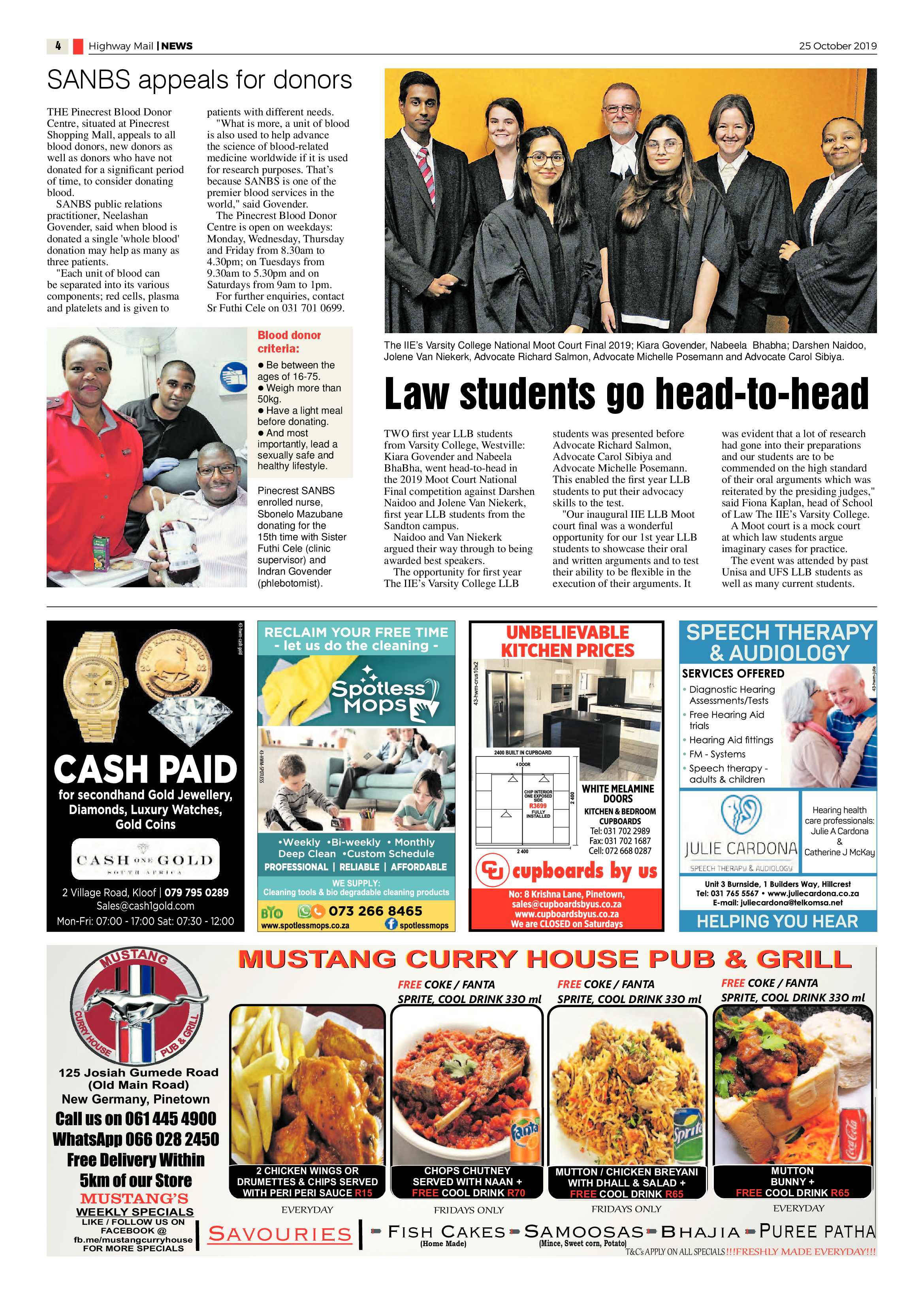 Highway Mail 25 October 2019 page 4