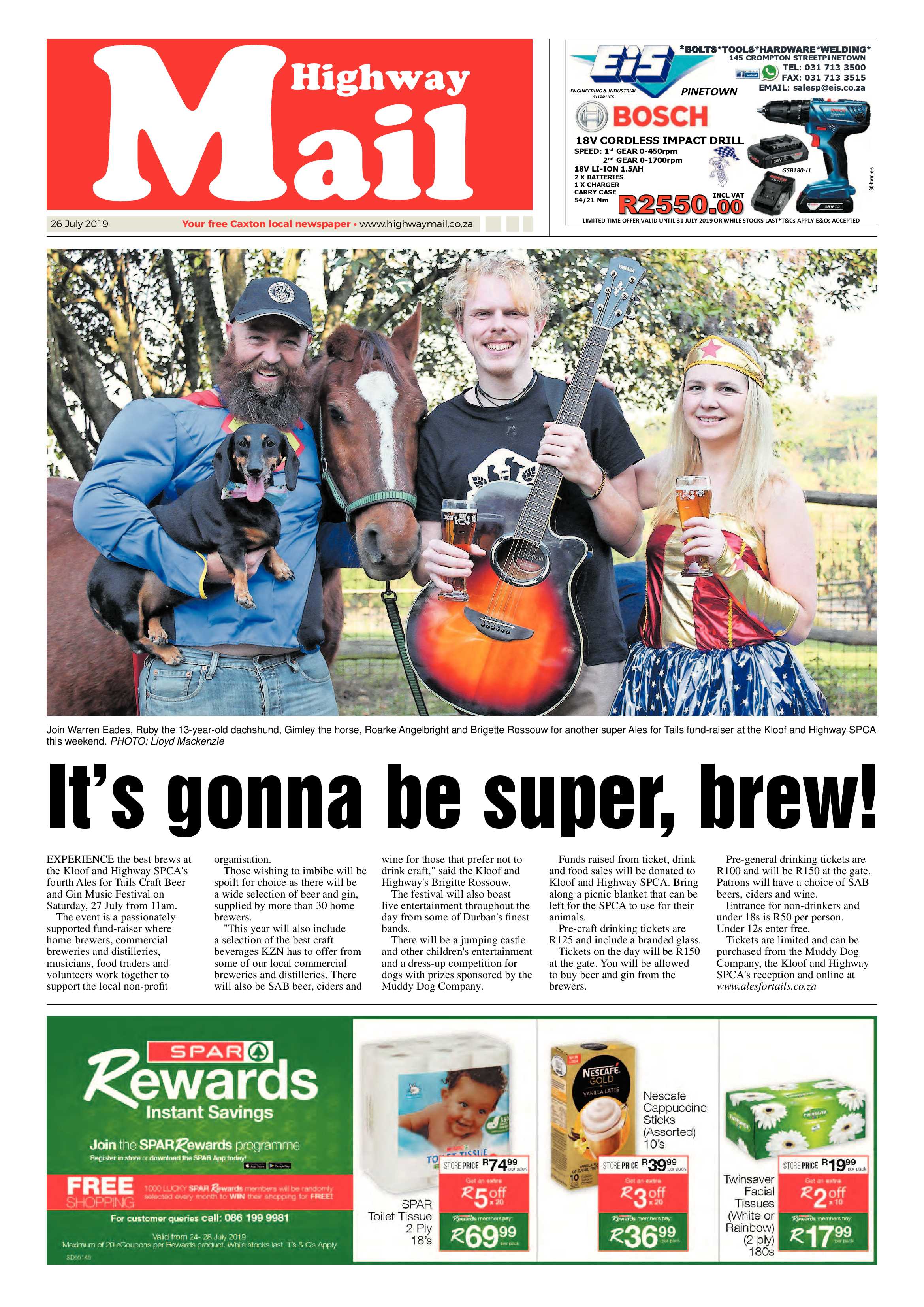 Highway Mail 26 July 2019 page 1