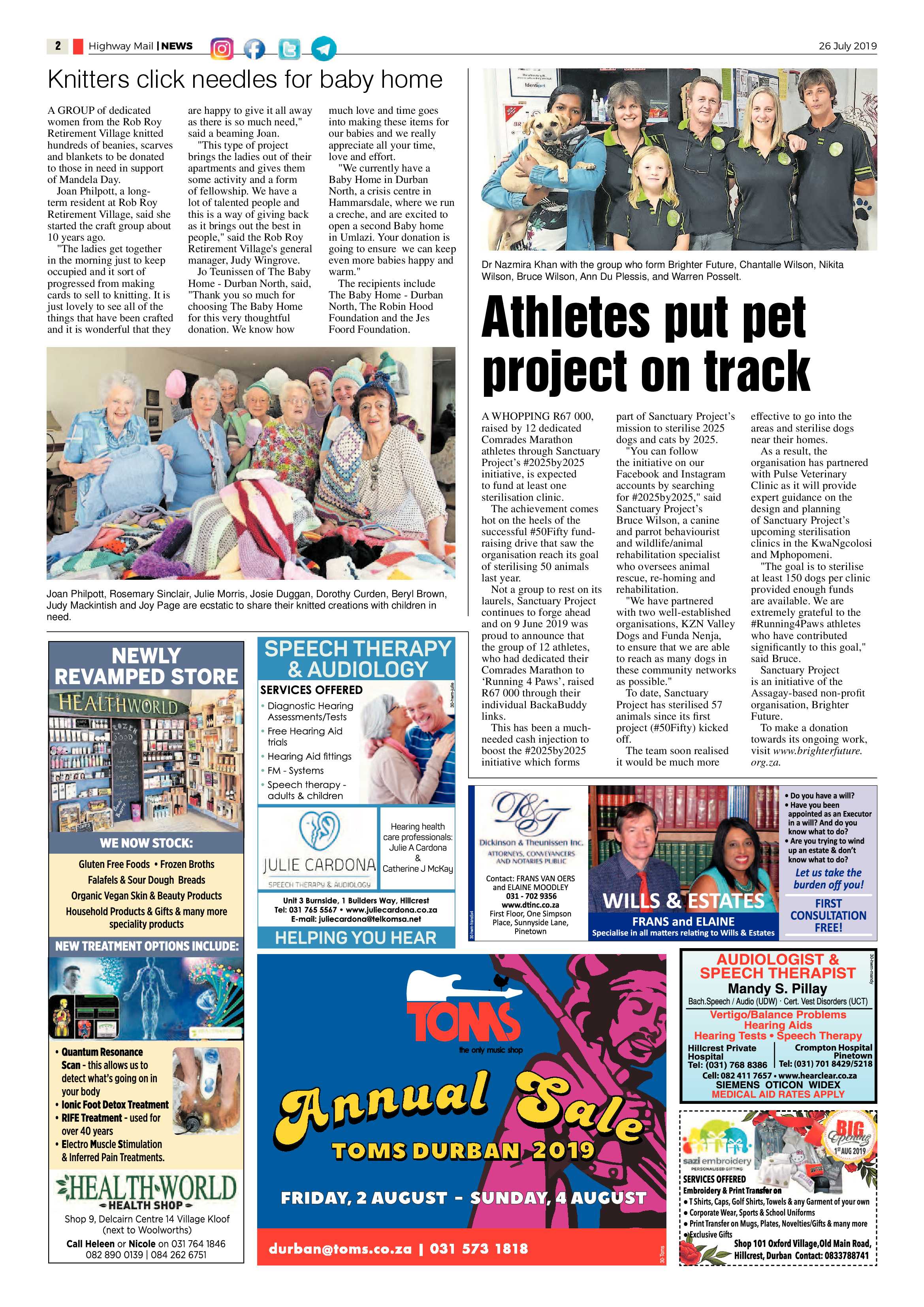 Highway Mail 26 July 2019 page 2