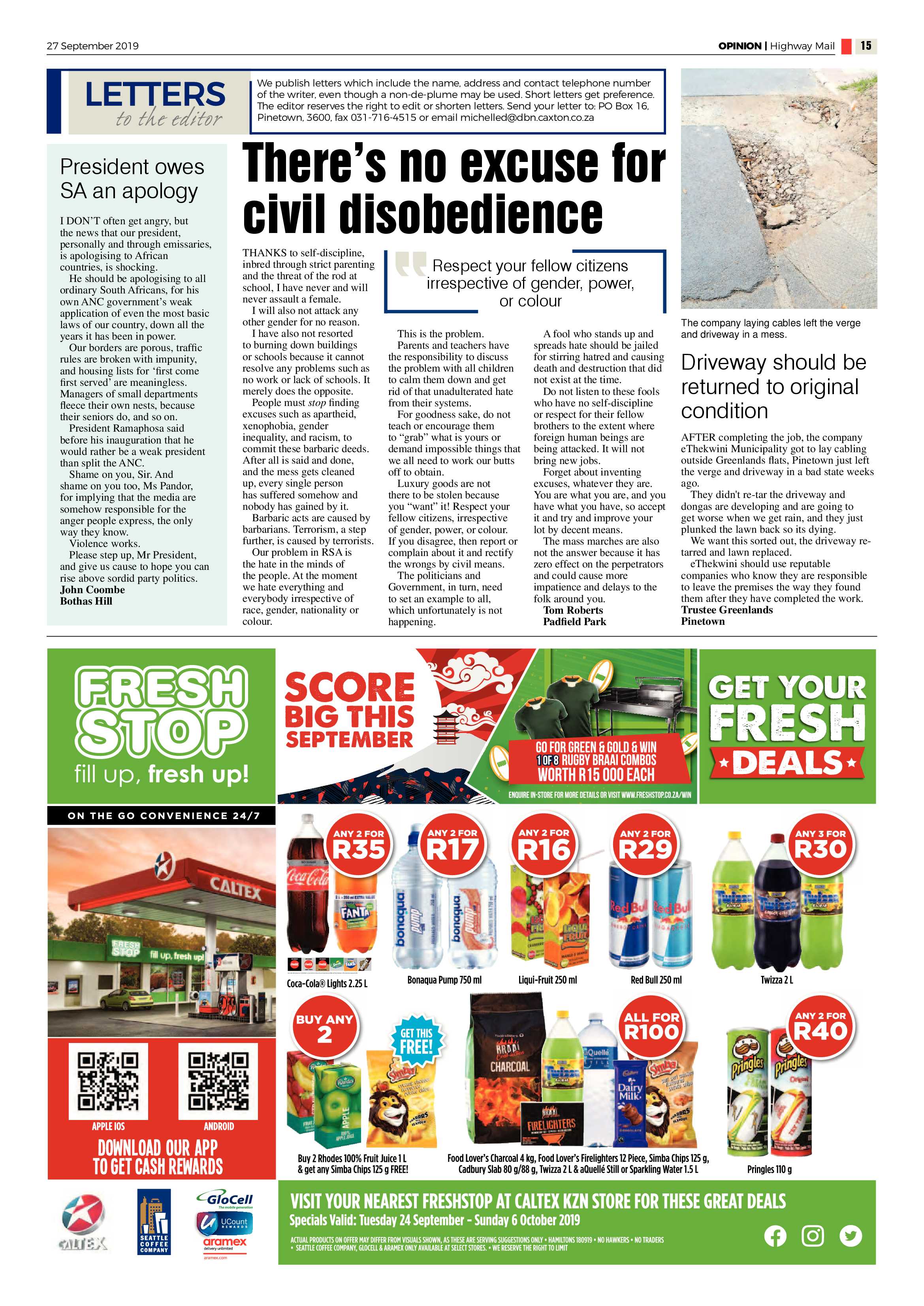 Highway Mail 27 September 2019 page 15