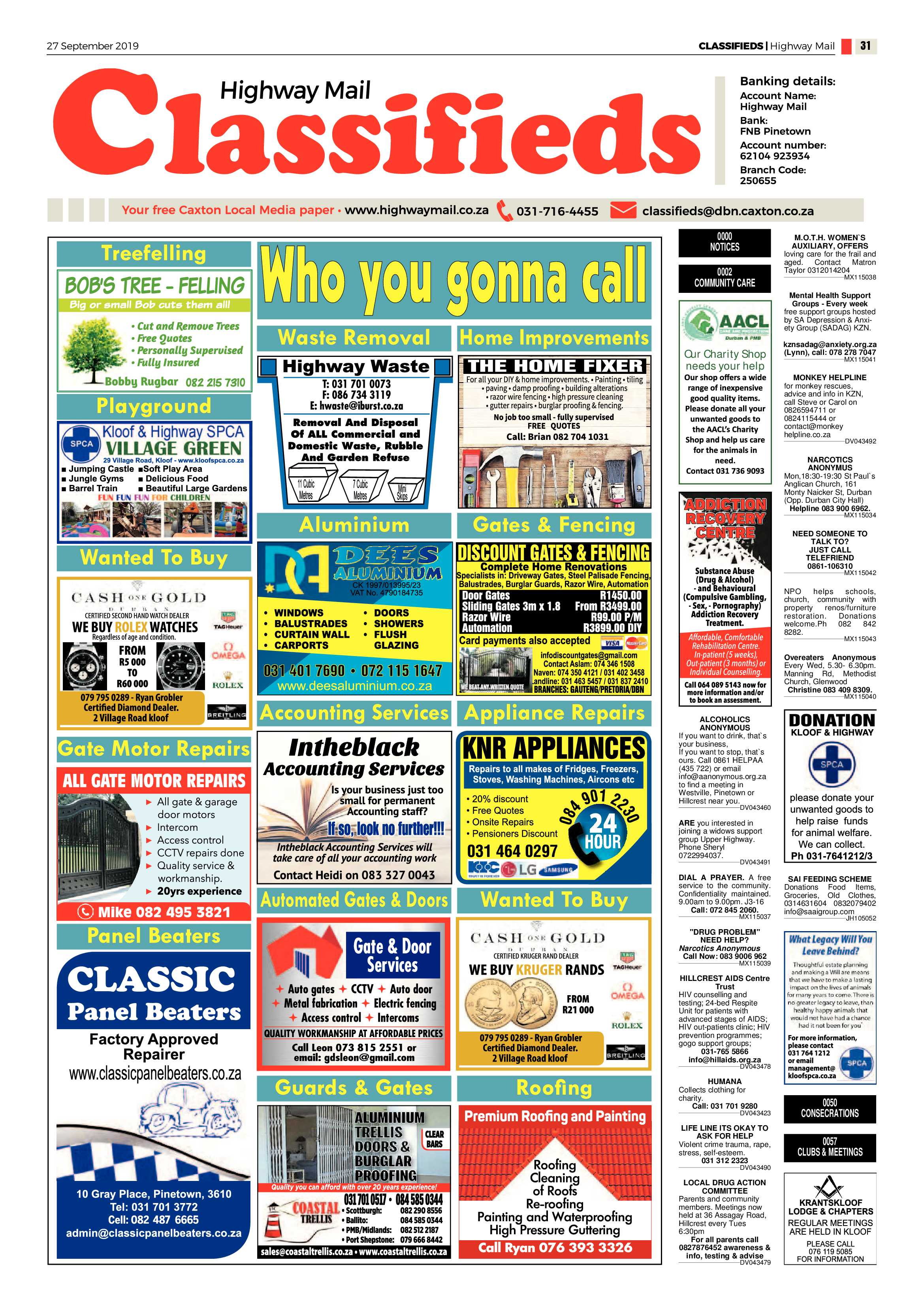 Highway Mail 27 September 2019 page 31