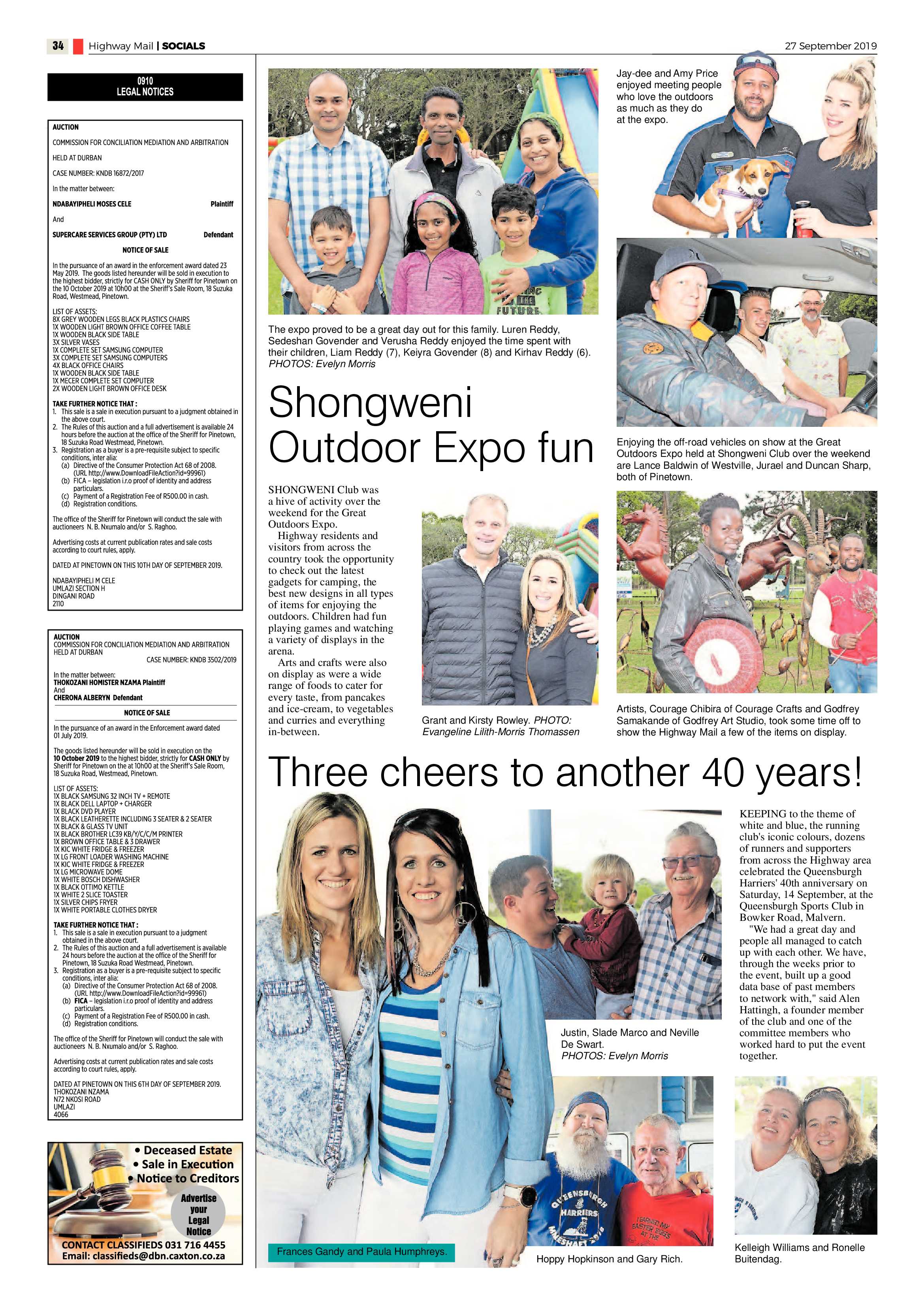 Highway Mail 27 September 2019 page 34