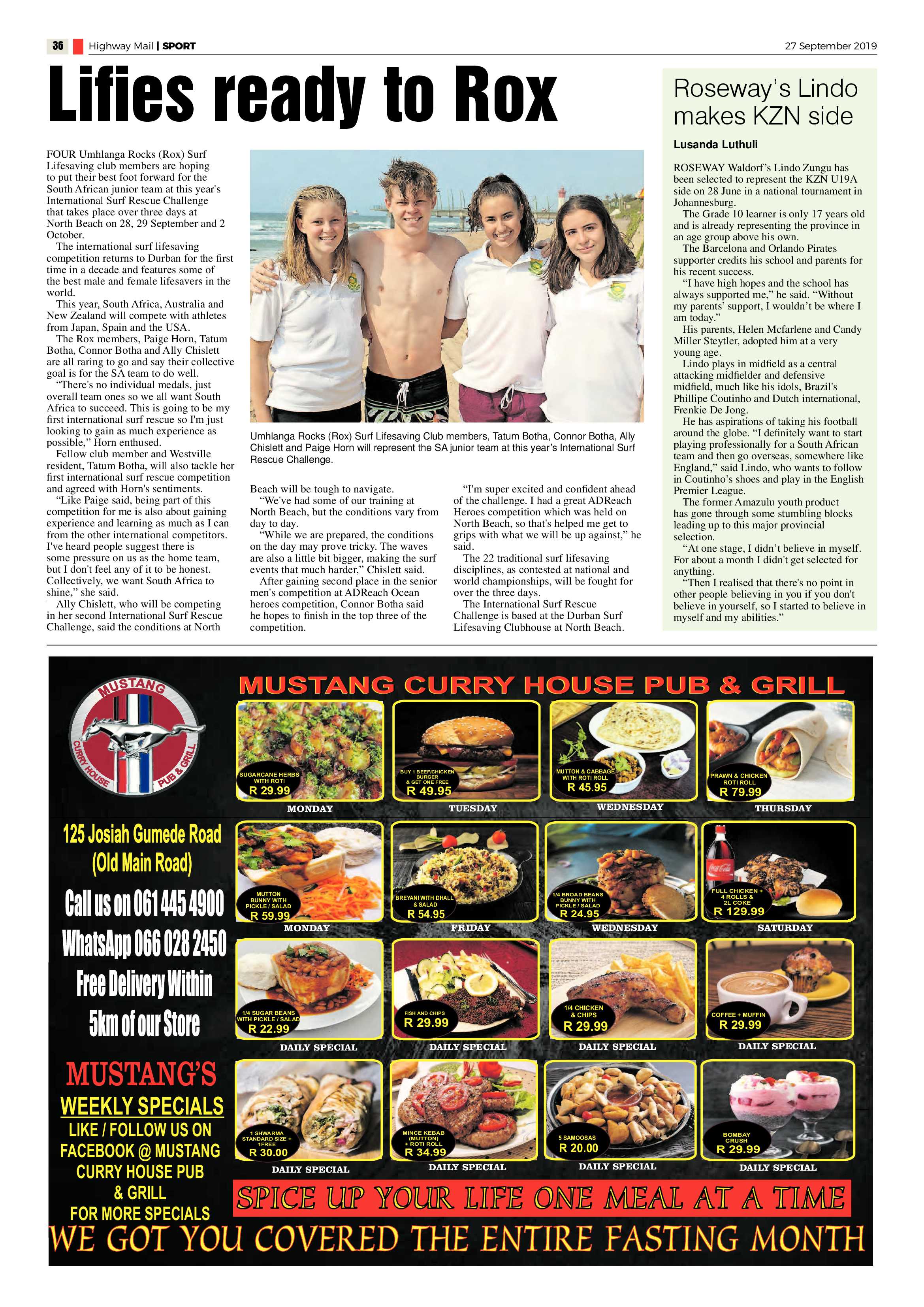 Highway Mail 27 September 2019 page 36