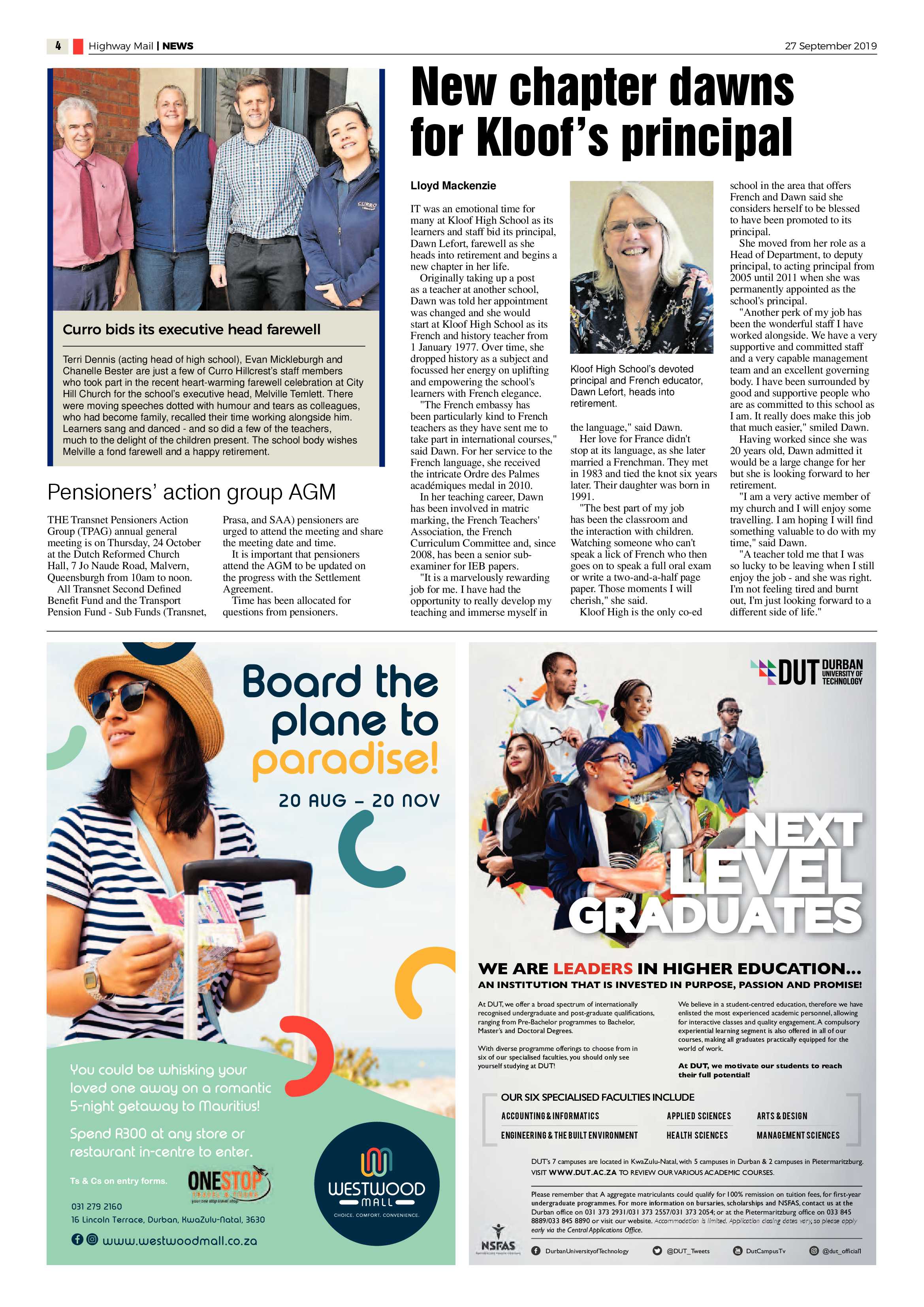 Highway Mail 27 September 2019 page 4