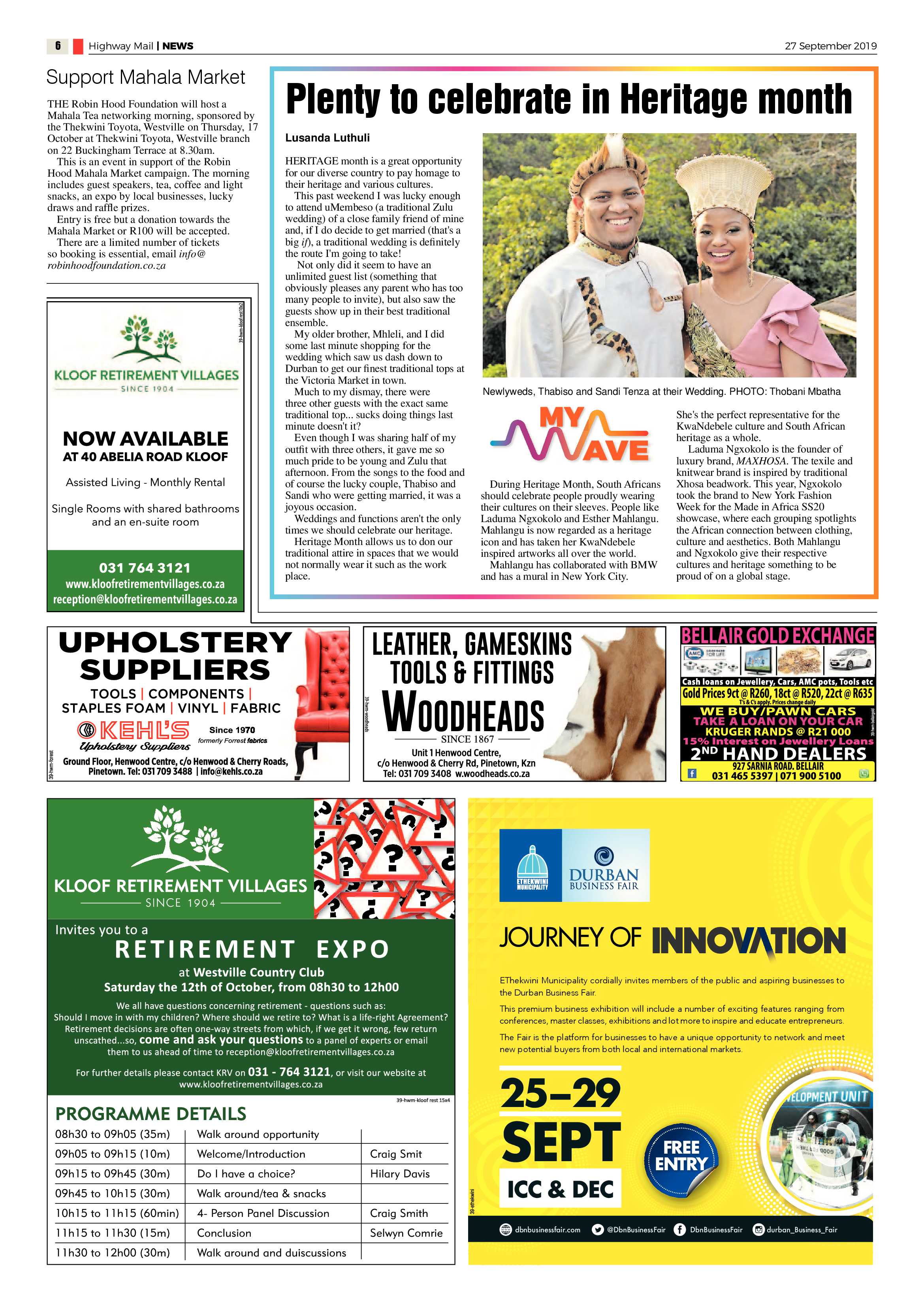 Highway Mail 27 September 2019 page 6