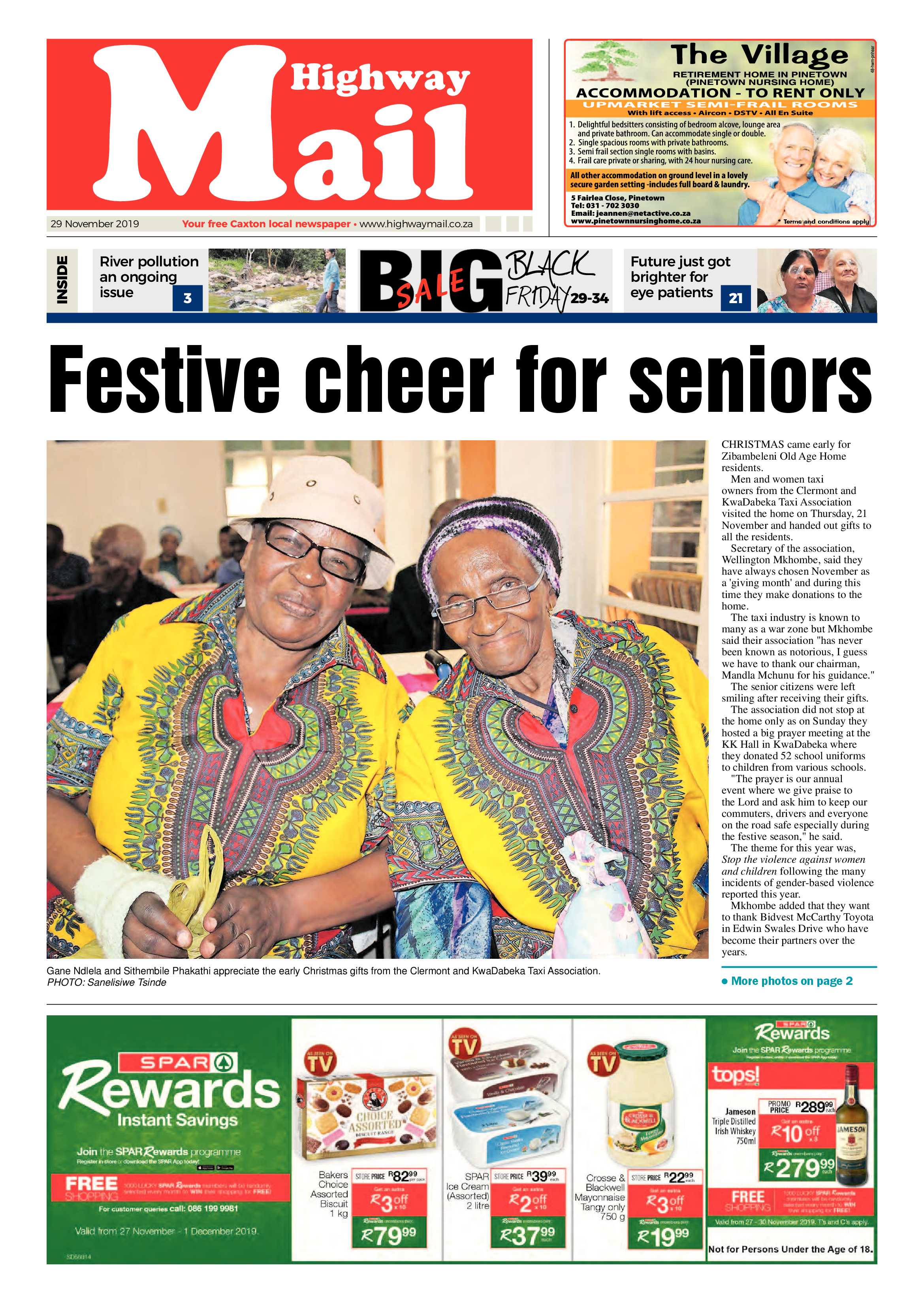 Highway Mail 29 November 2019 page 1