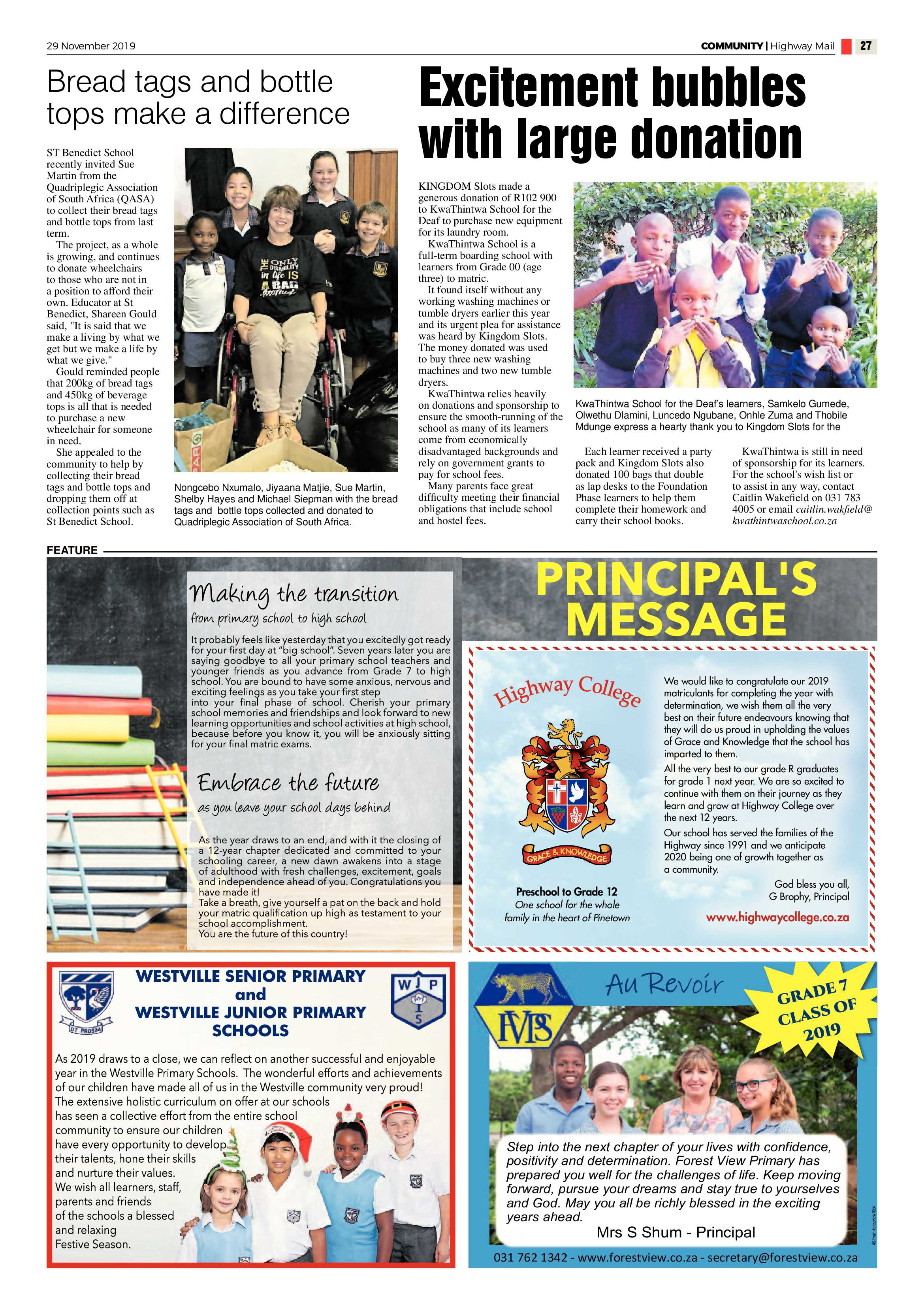Highway Mail 29 November 2019 page 27
