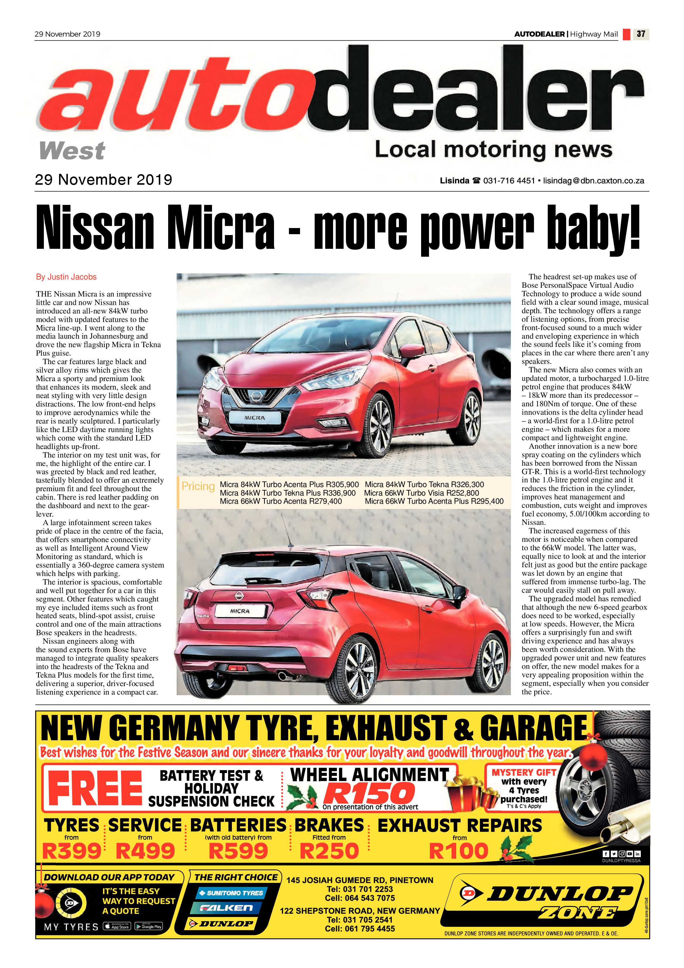 Highway Mail 29 November 2019 page 37