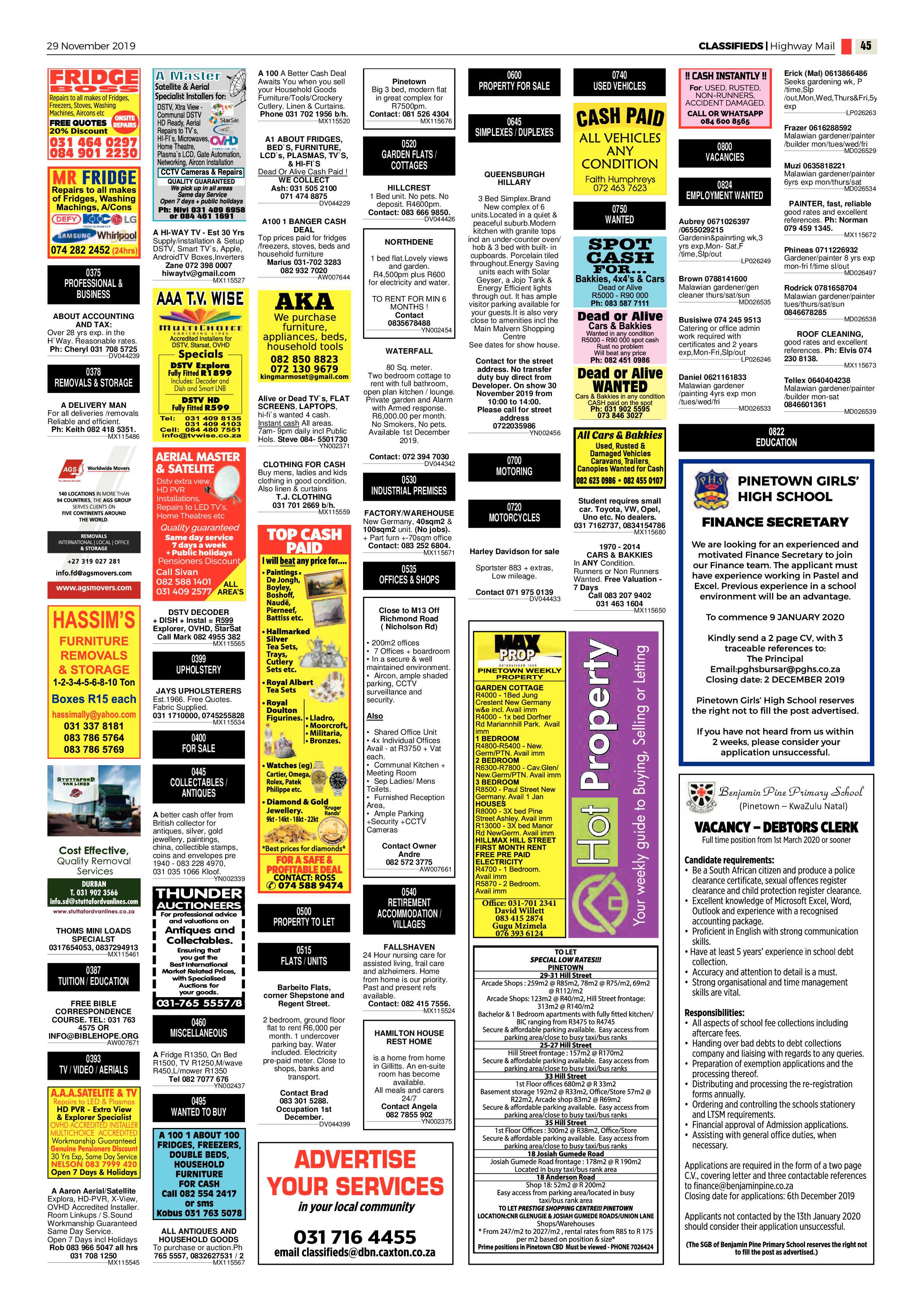 Highway Mail 29 November 2019 page 45