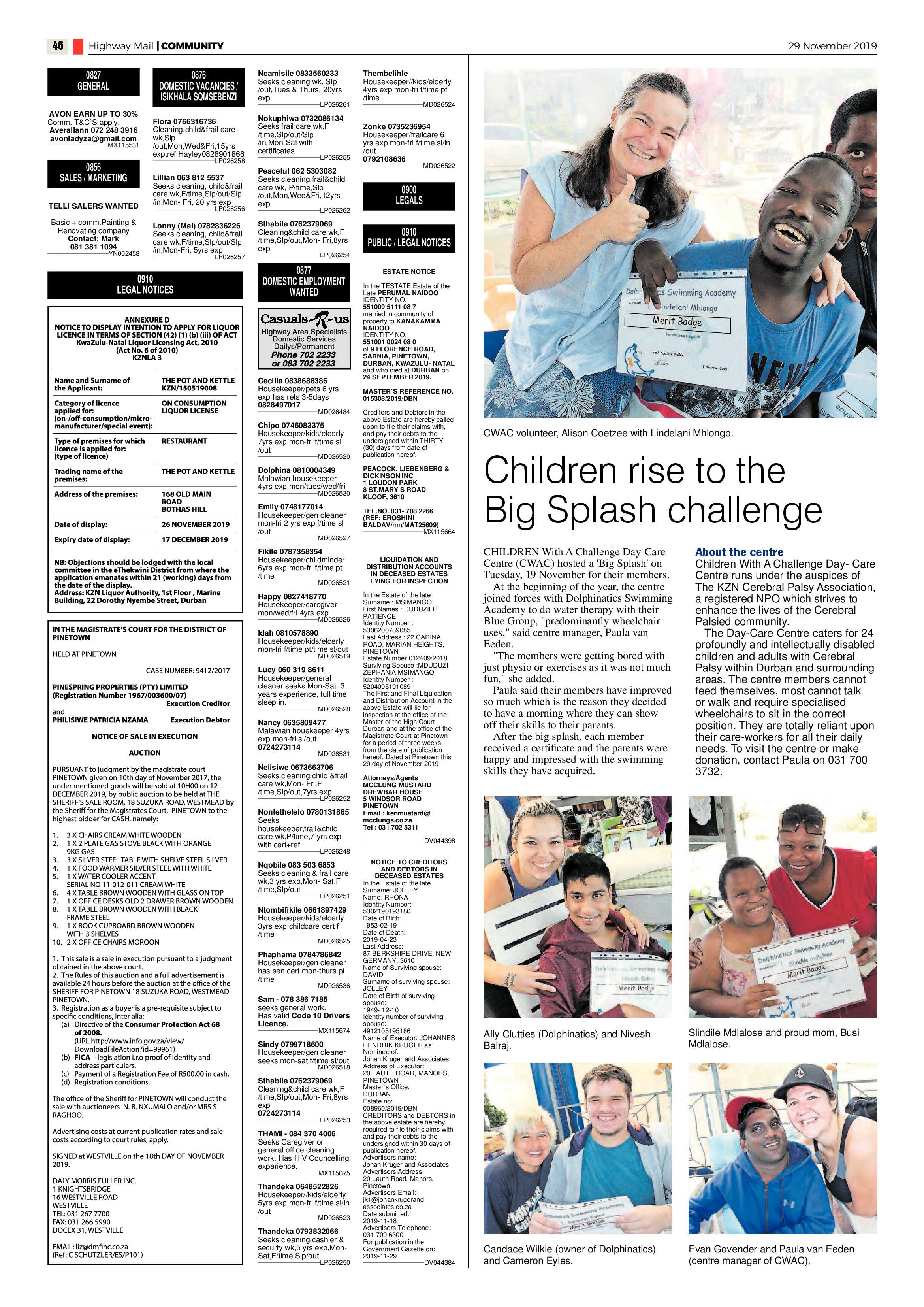 Highway Mail 29 November 2019 page 46