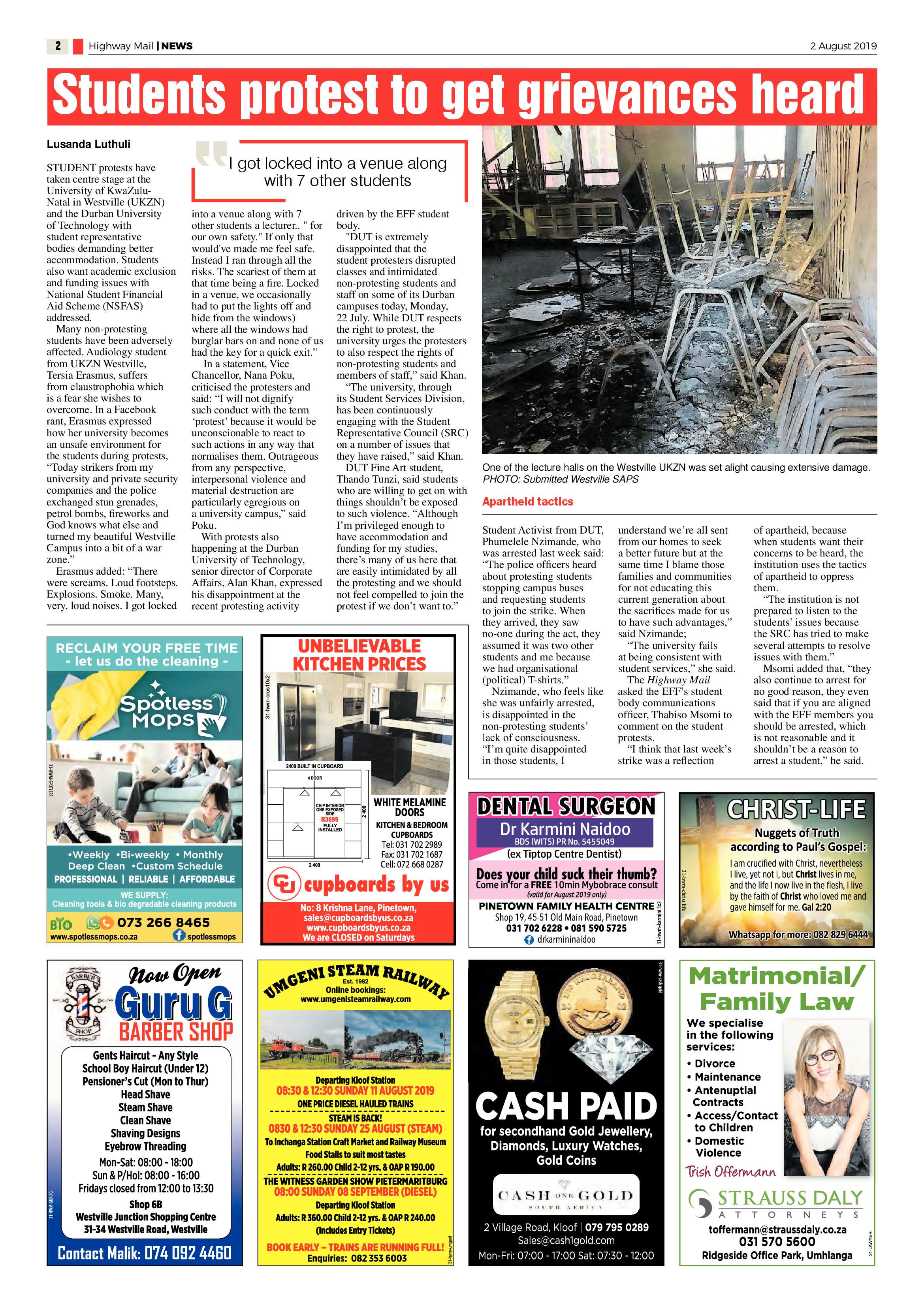 Highway Mail 2 August 2019 page 2
