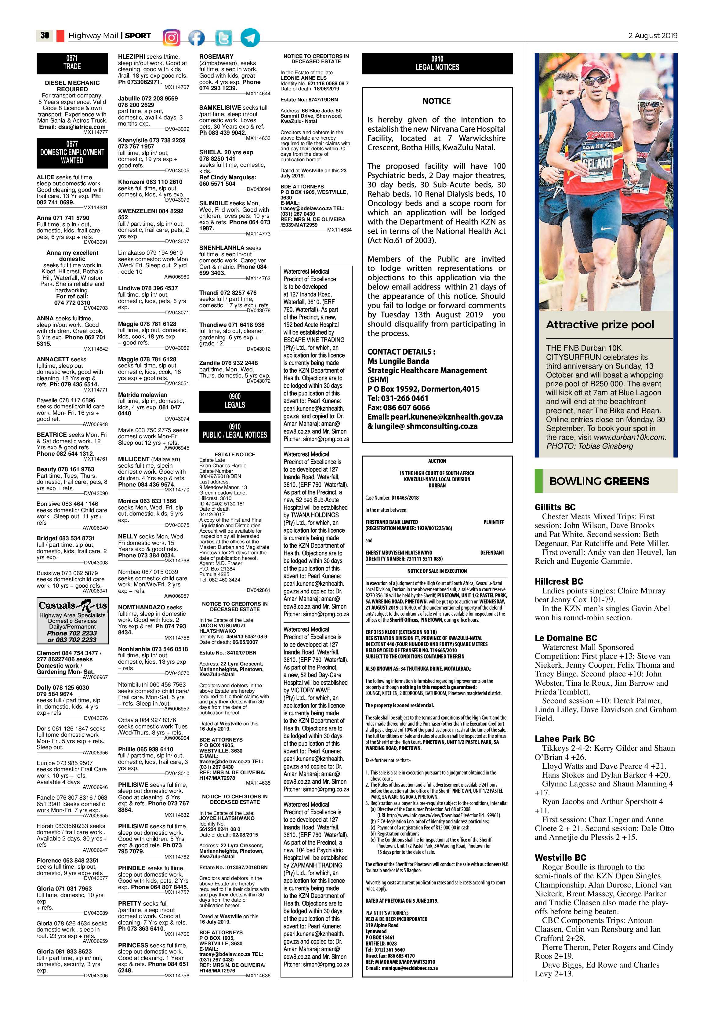 Highway Mail 2 August 2019 page 30