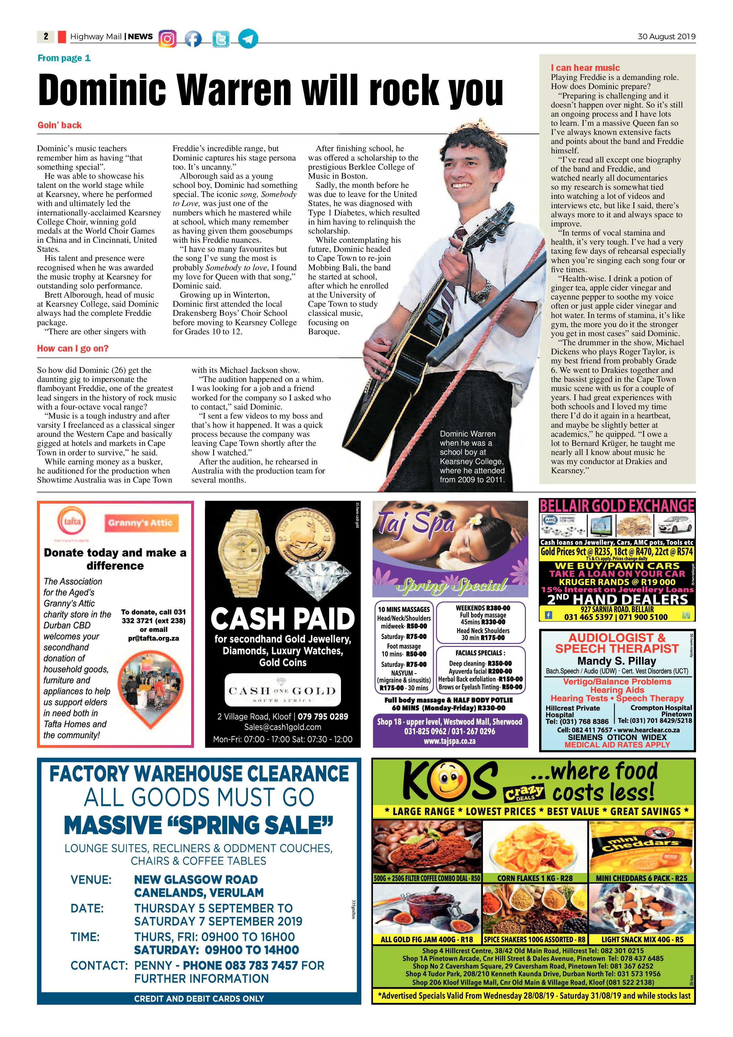 Highway Mail 30 August 2019 page 2