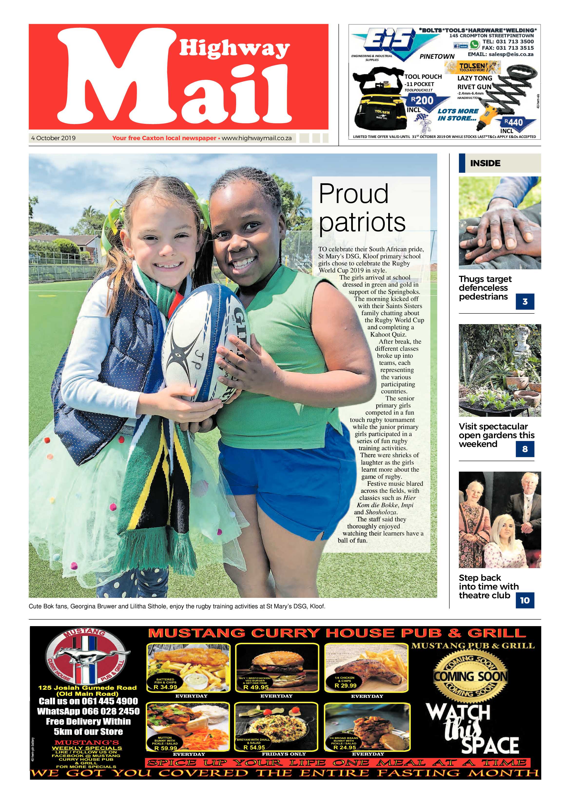 Highway Mail 4 October 2019 page 1