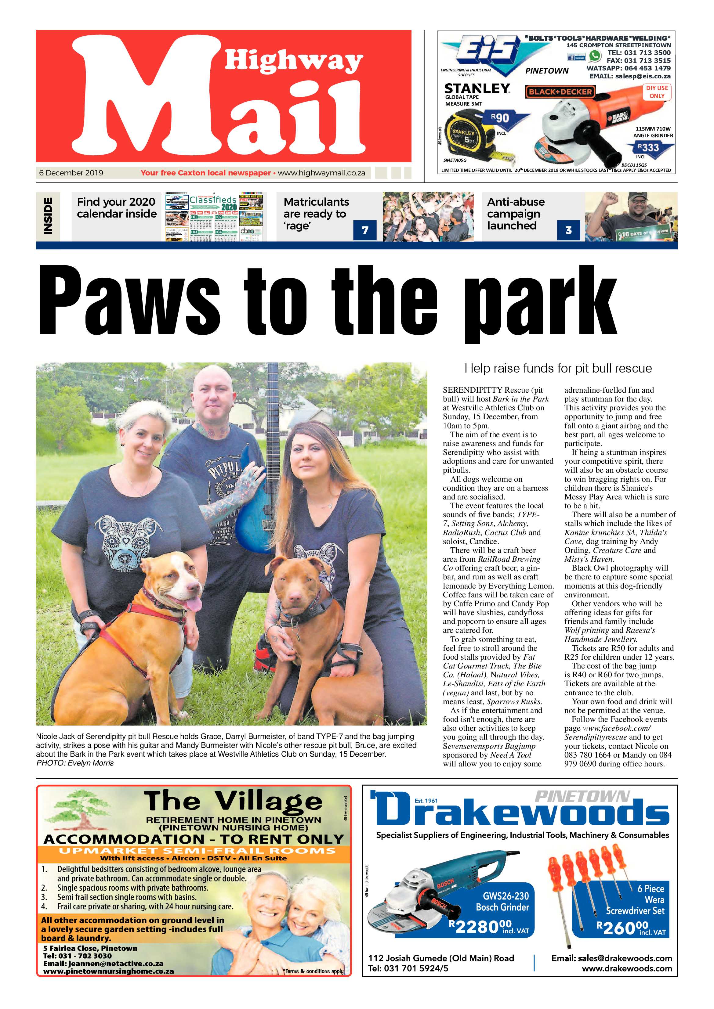 Highway Mail 6 December 2019 page 1