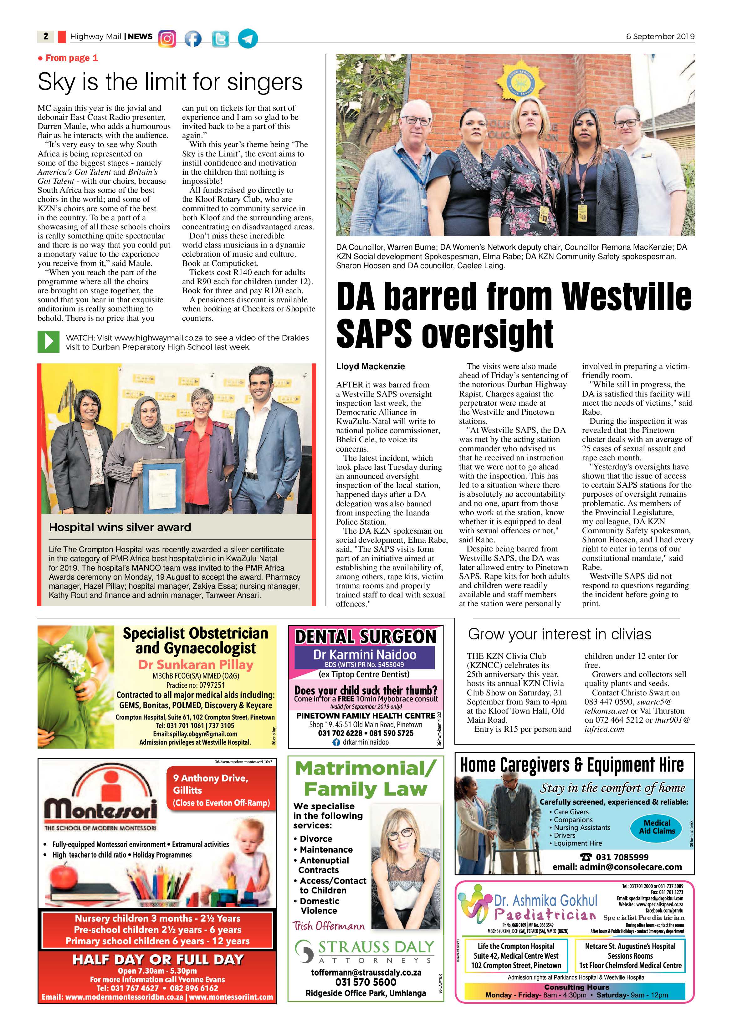 Highway Mail 6 September 2019 page 2