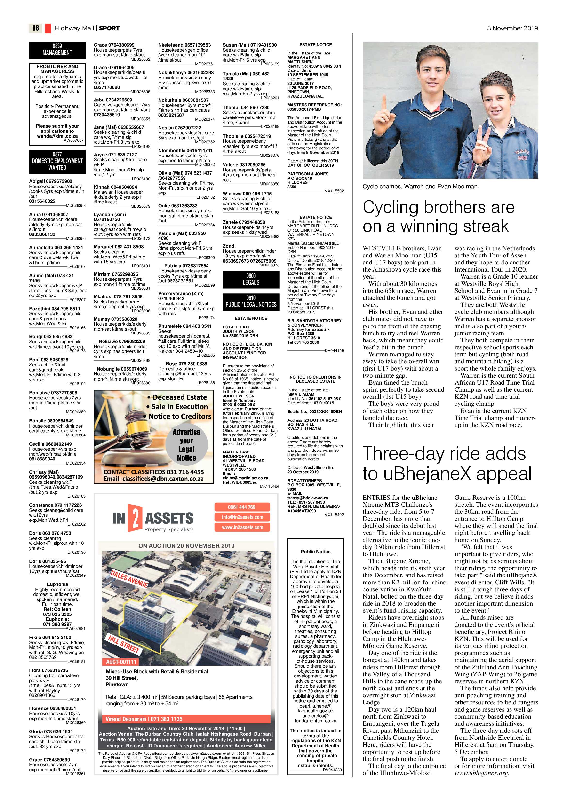 Highway Mail 8 November 2019 page 18