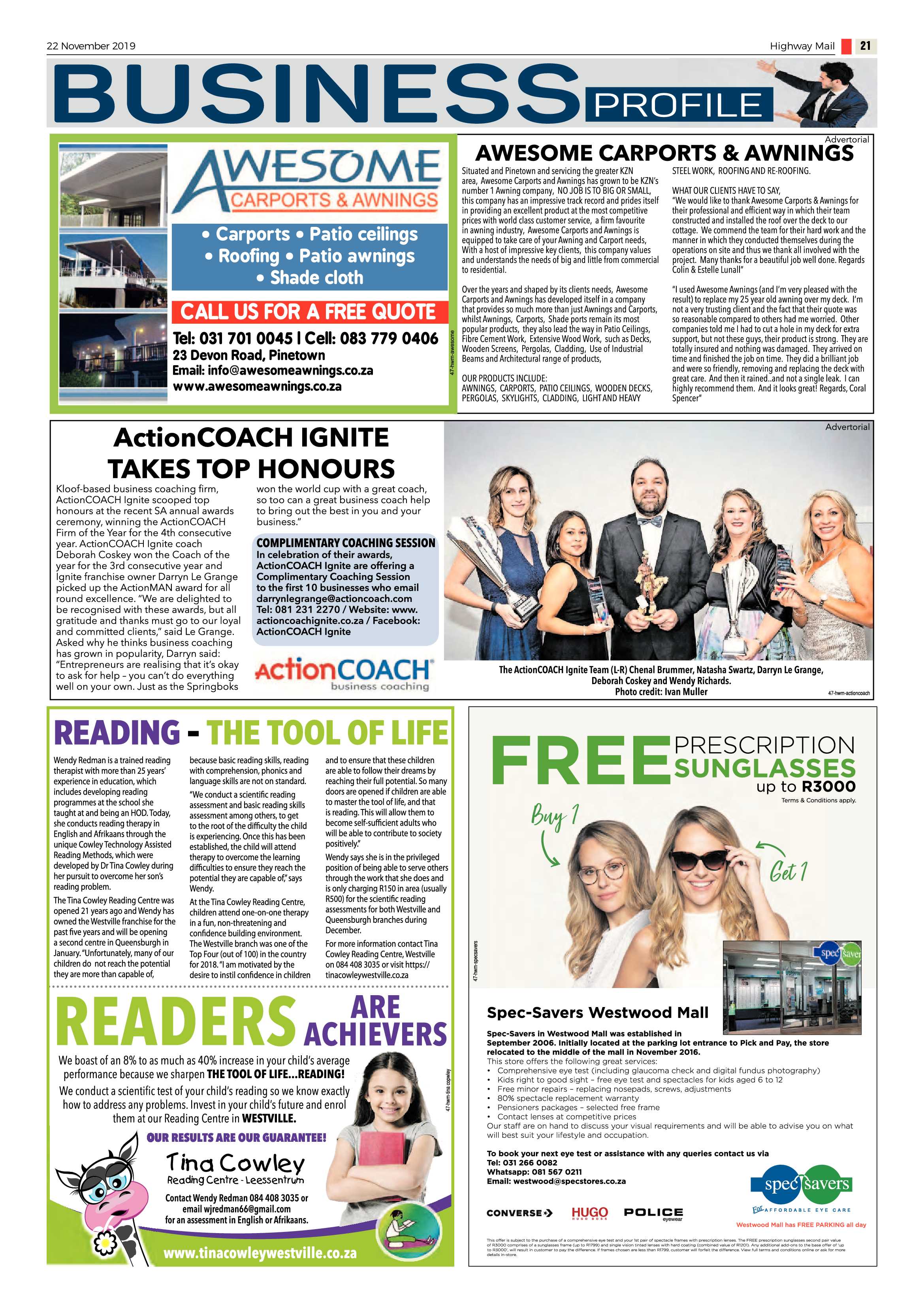 Highway Mail  22 November 2019 page 21