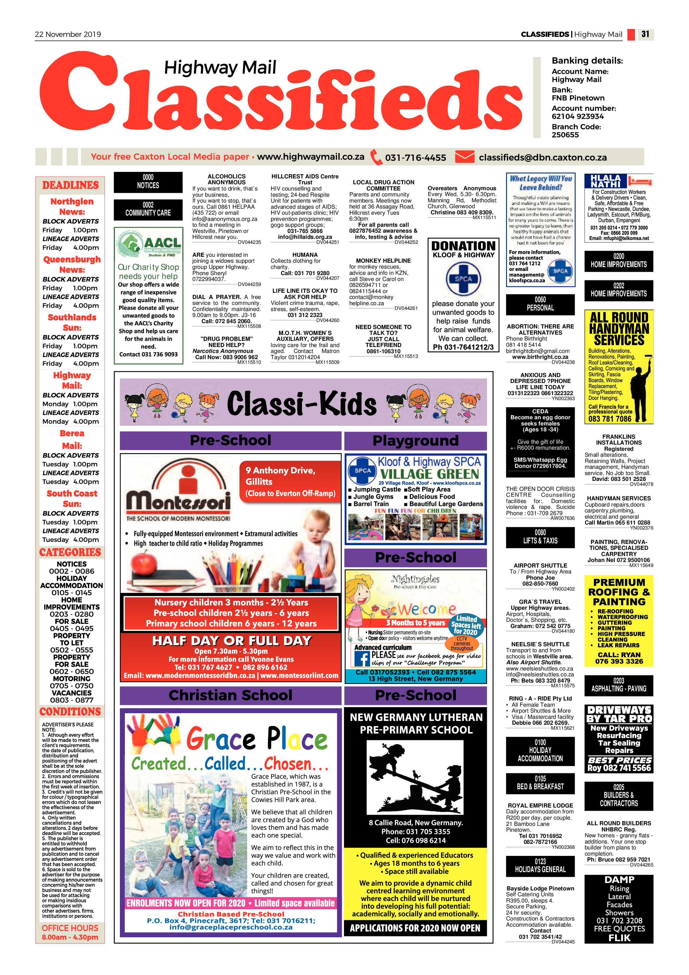 Highway Mail  22 November 2019 page 31