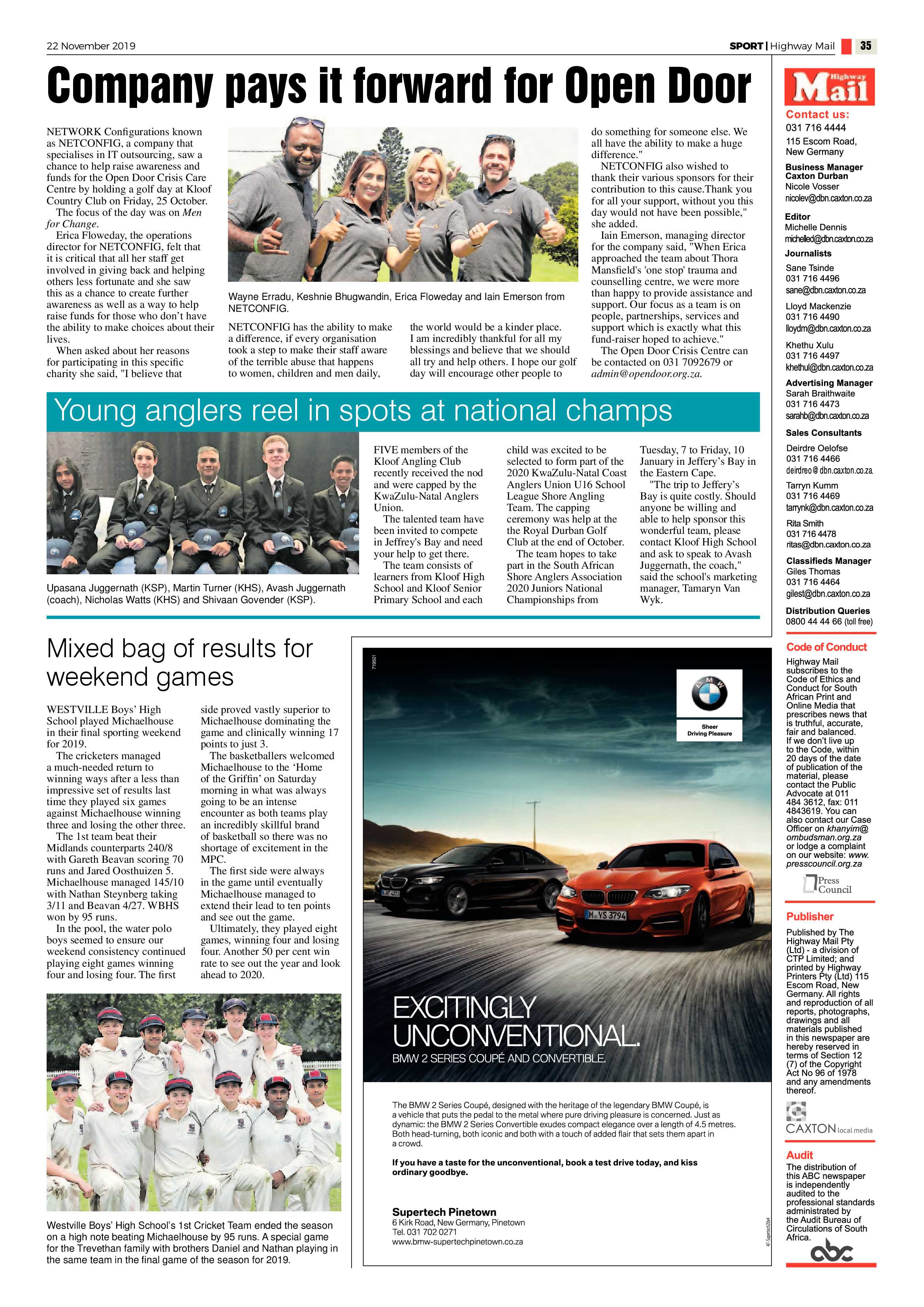 Highway Mail  22 November 2019 page 35