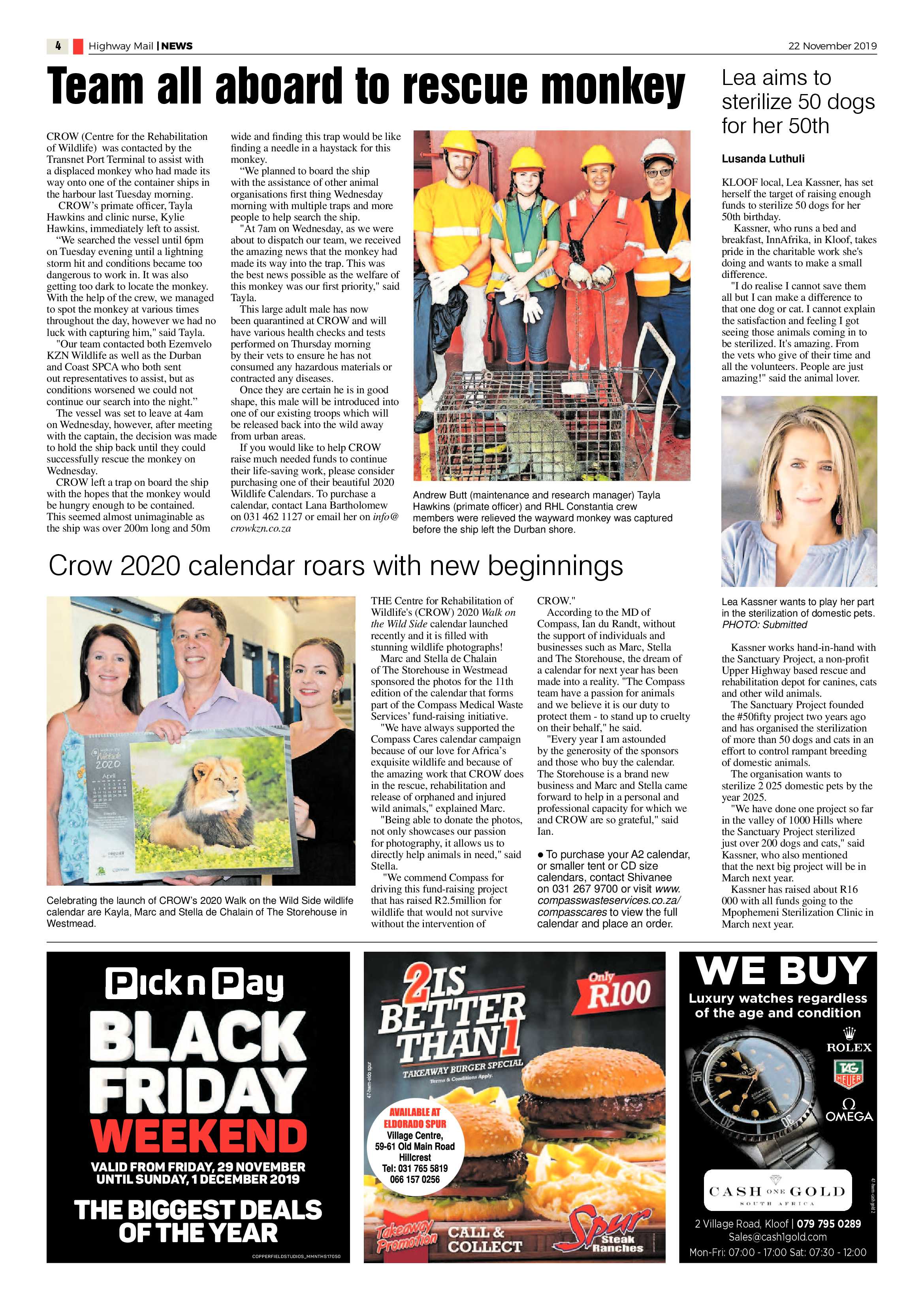 Highway Mail  22 November 2019 page 4