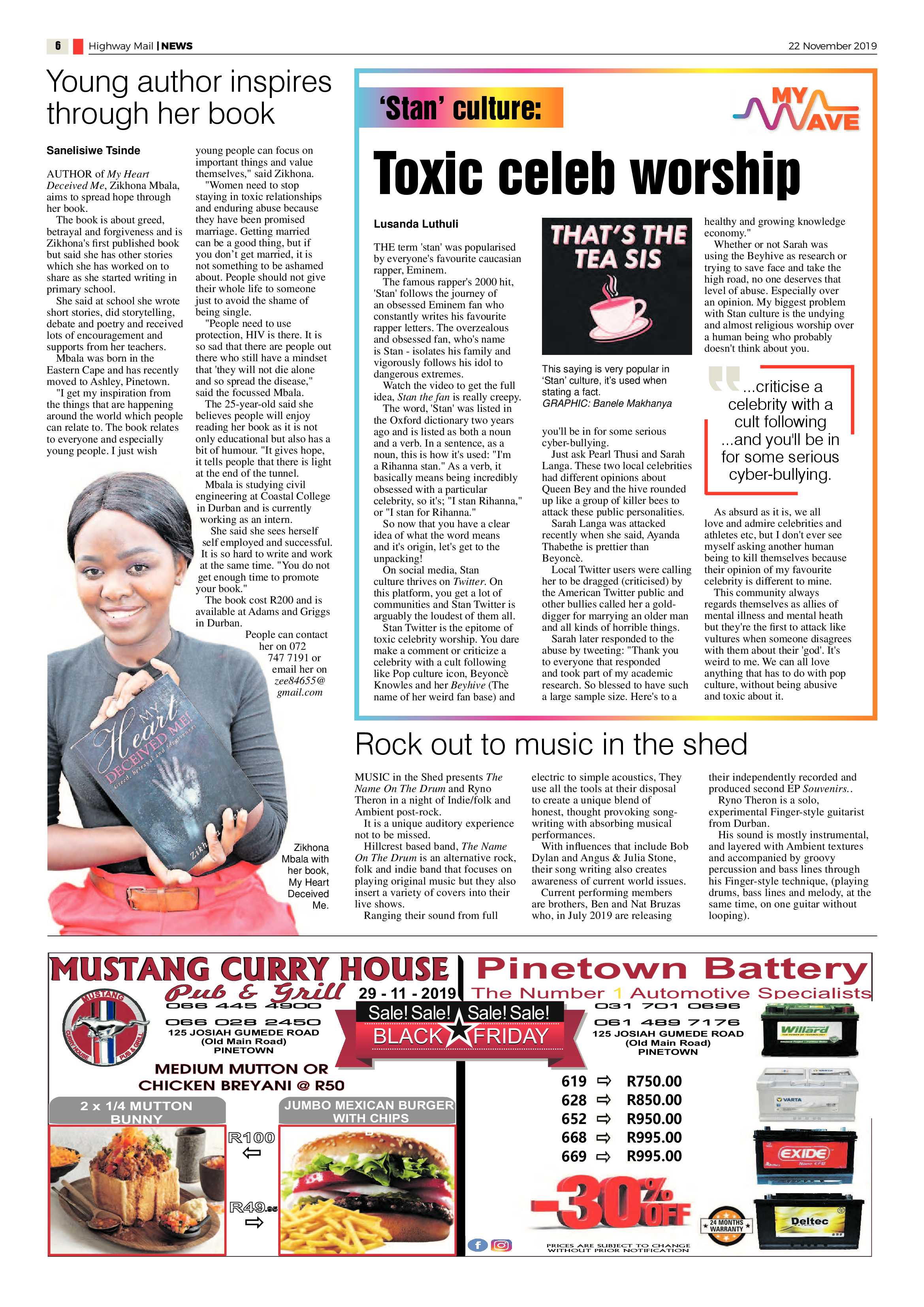 Highway Mail  22 November 2019 page 6