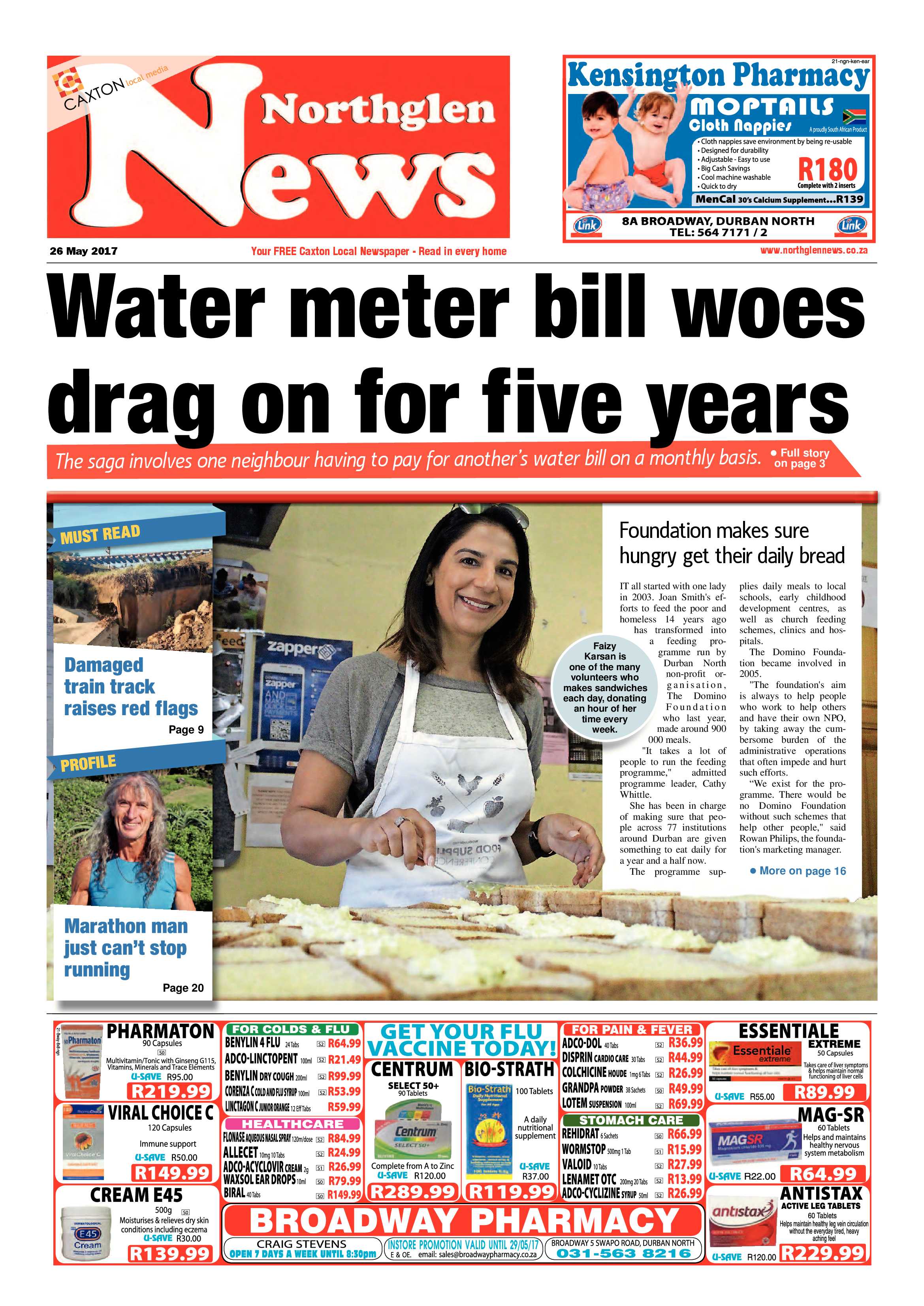 Northglen News 26 May 2017 page 1