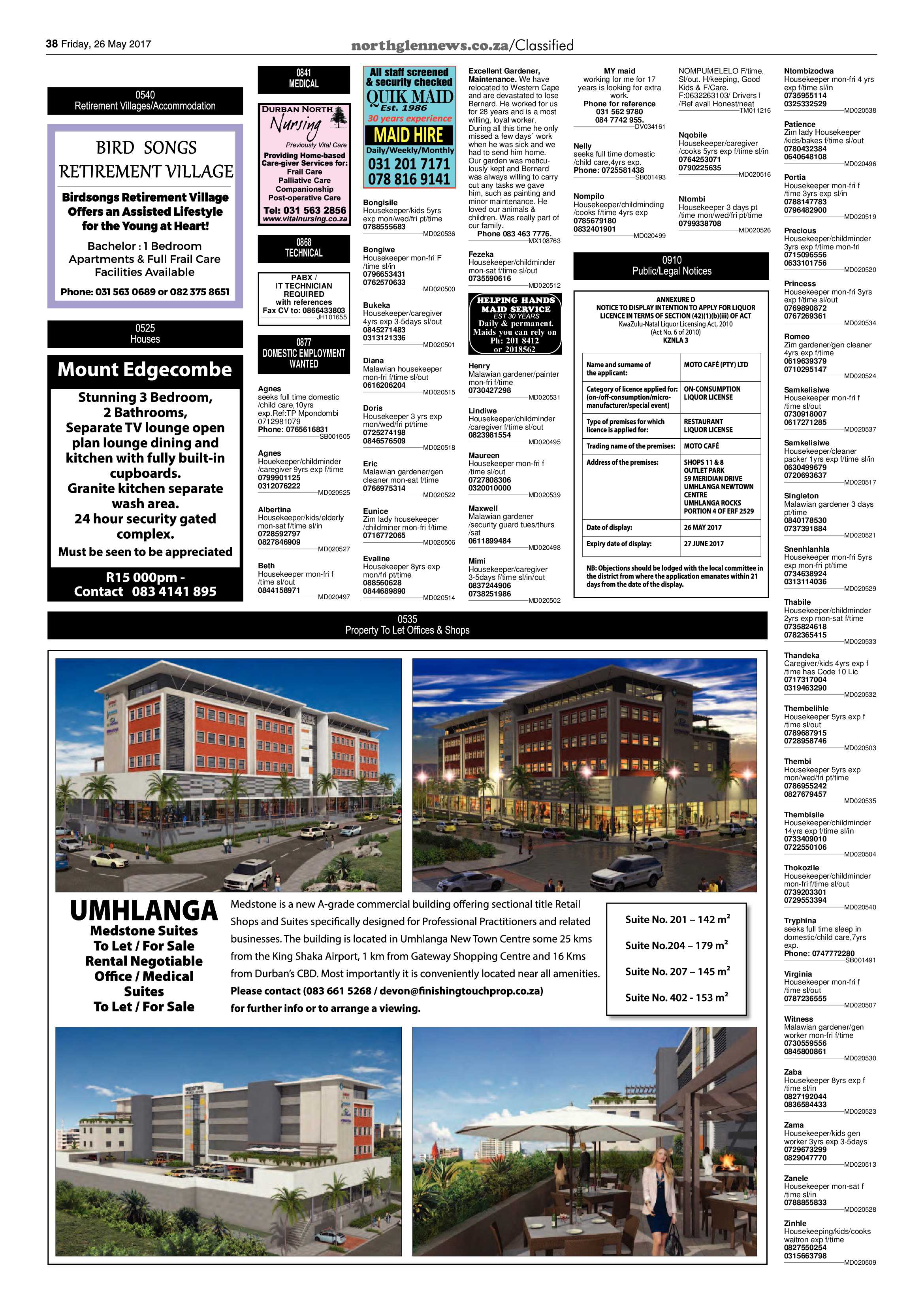 Northglen News 26 May 2017 page 38