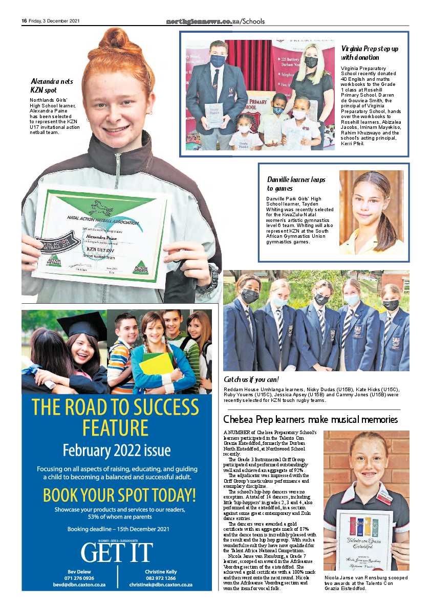 Northglen News 3 December 2021 page 16