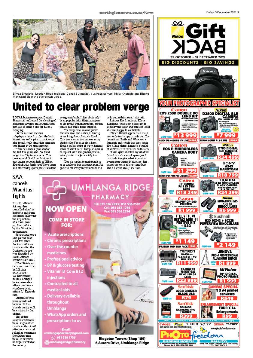 Northglen News 3 December 2021 page 5