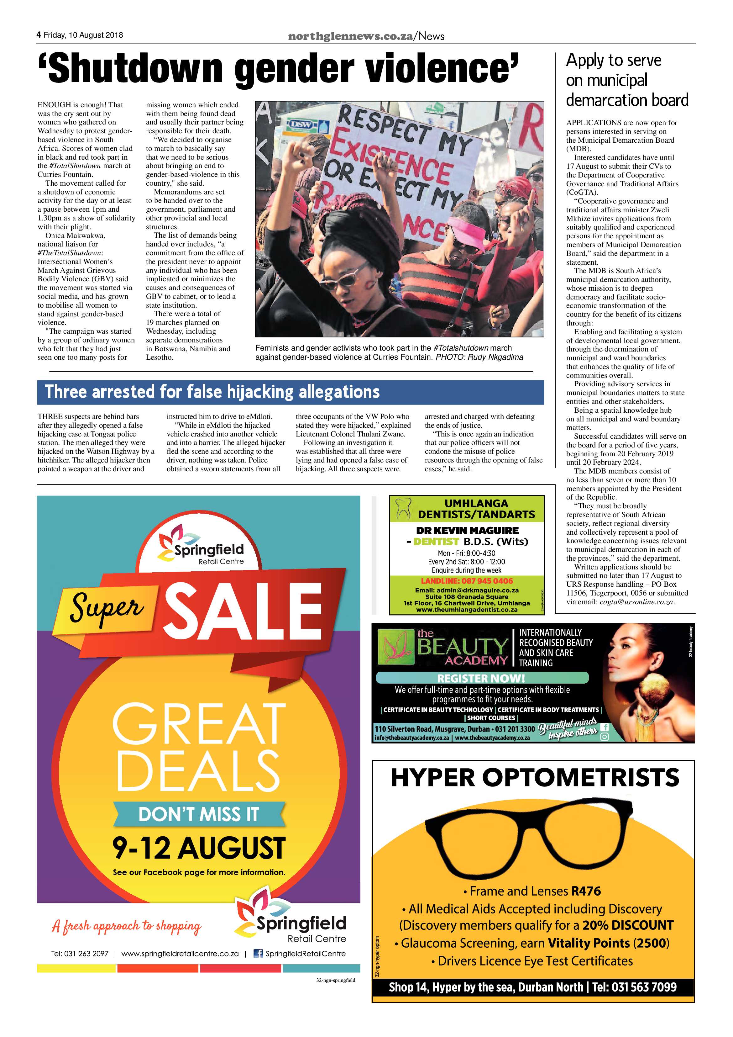 Northglen News 10 August 2018 page 4