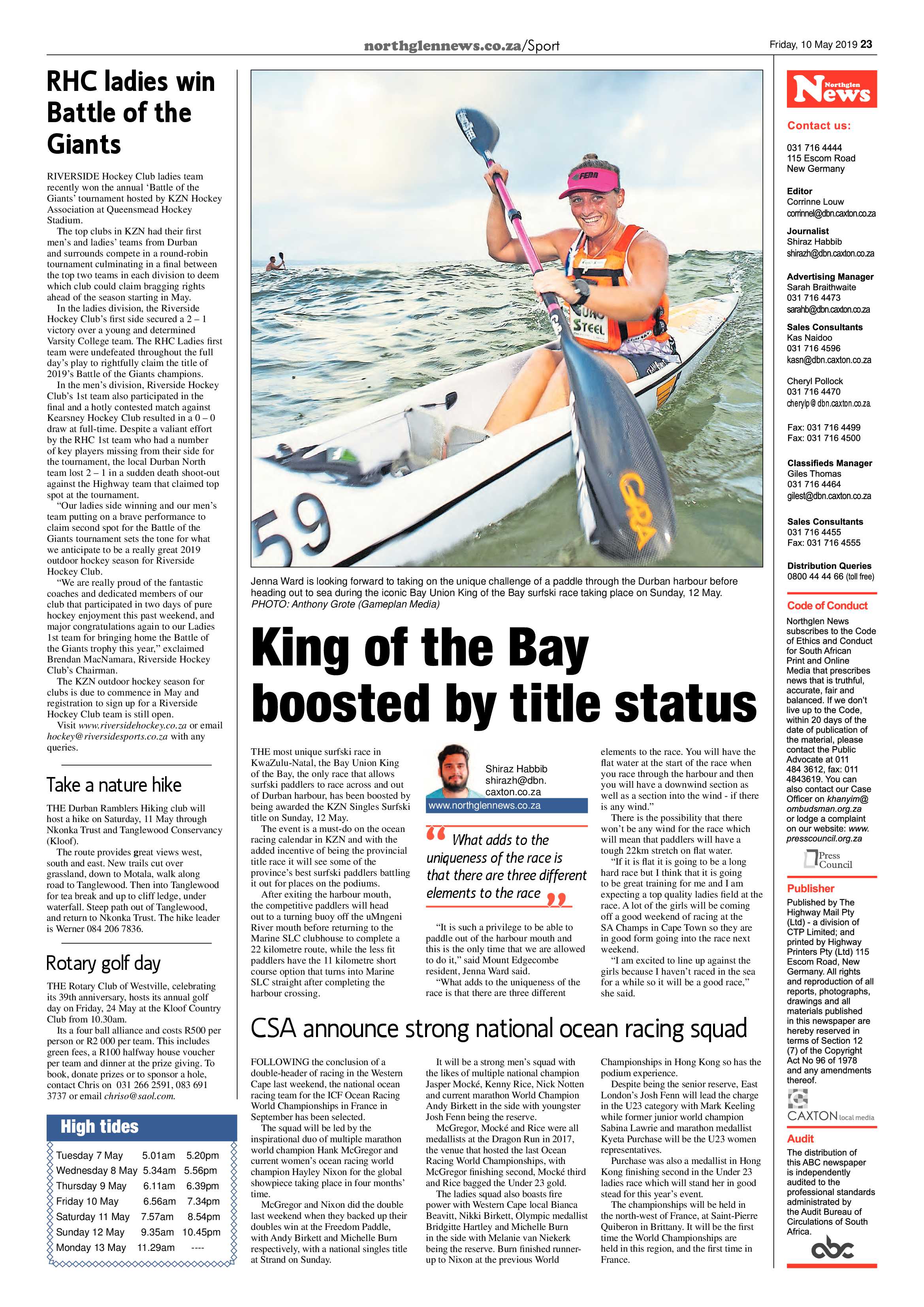 Northglen News 10 May 2019 page 23
