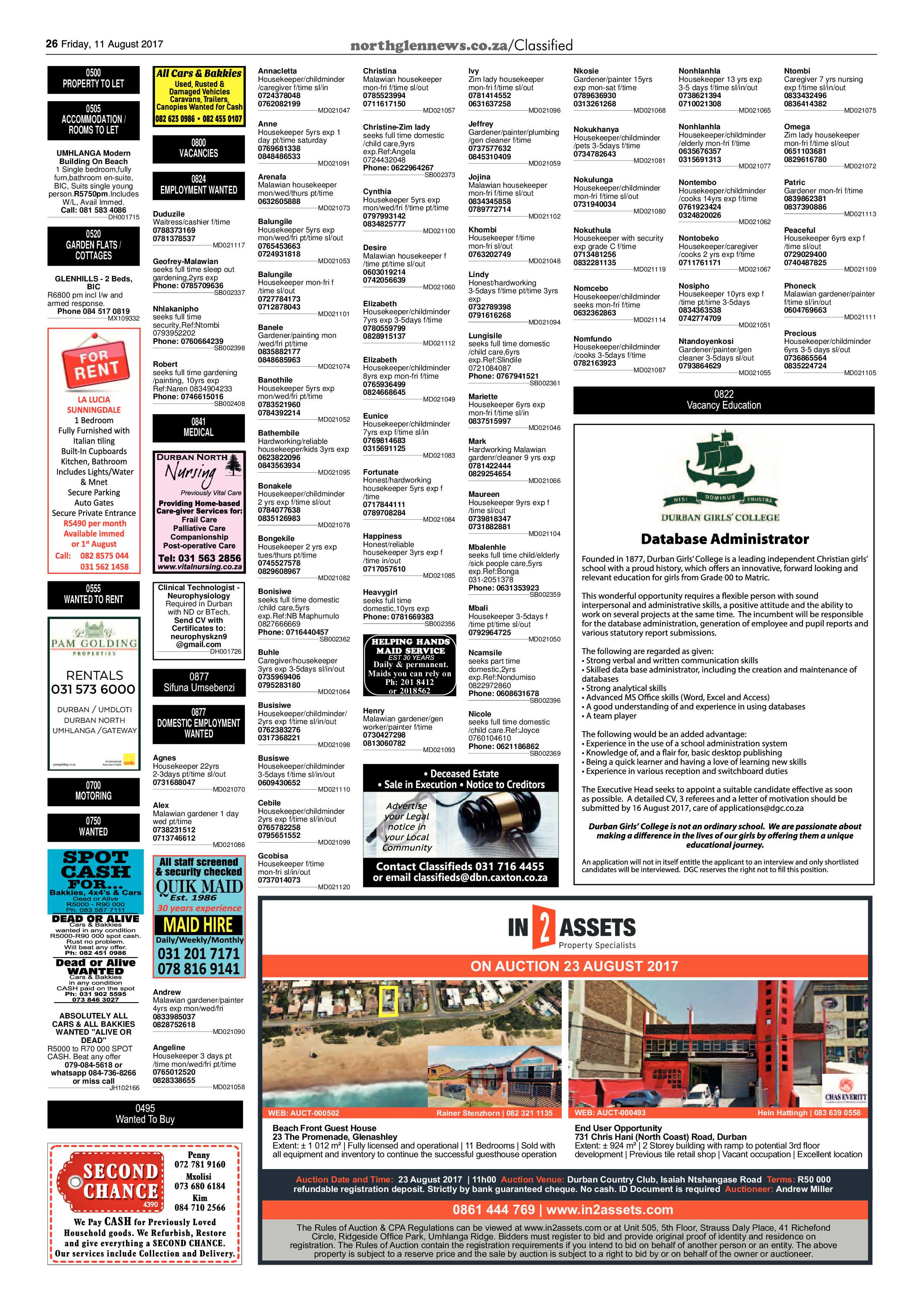 Northglen News 11 August 2017 page 26