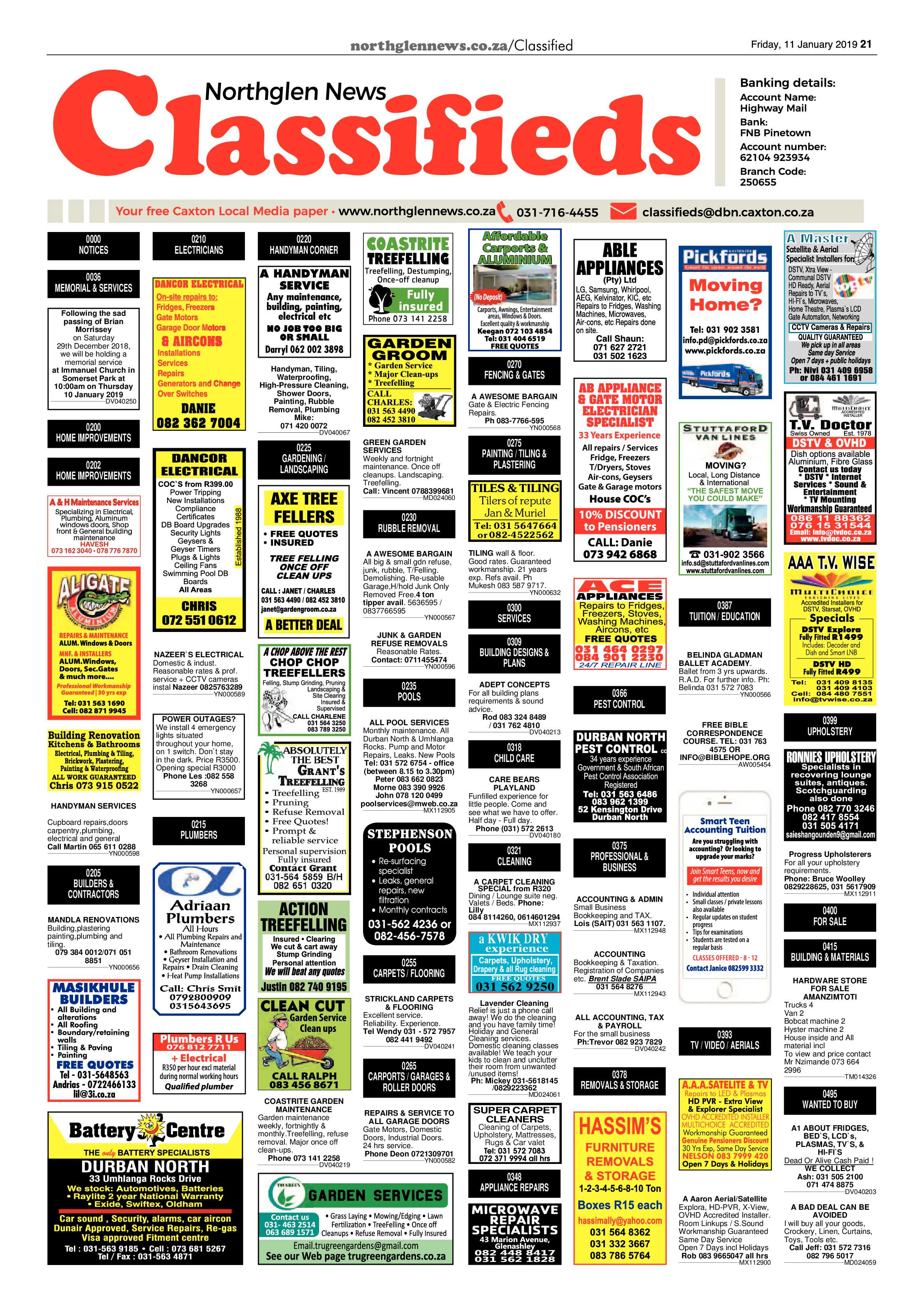 Northglen News 11 January 2019 page 21