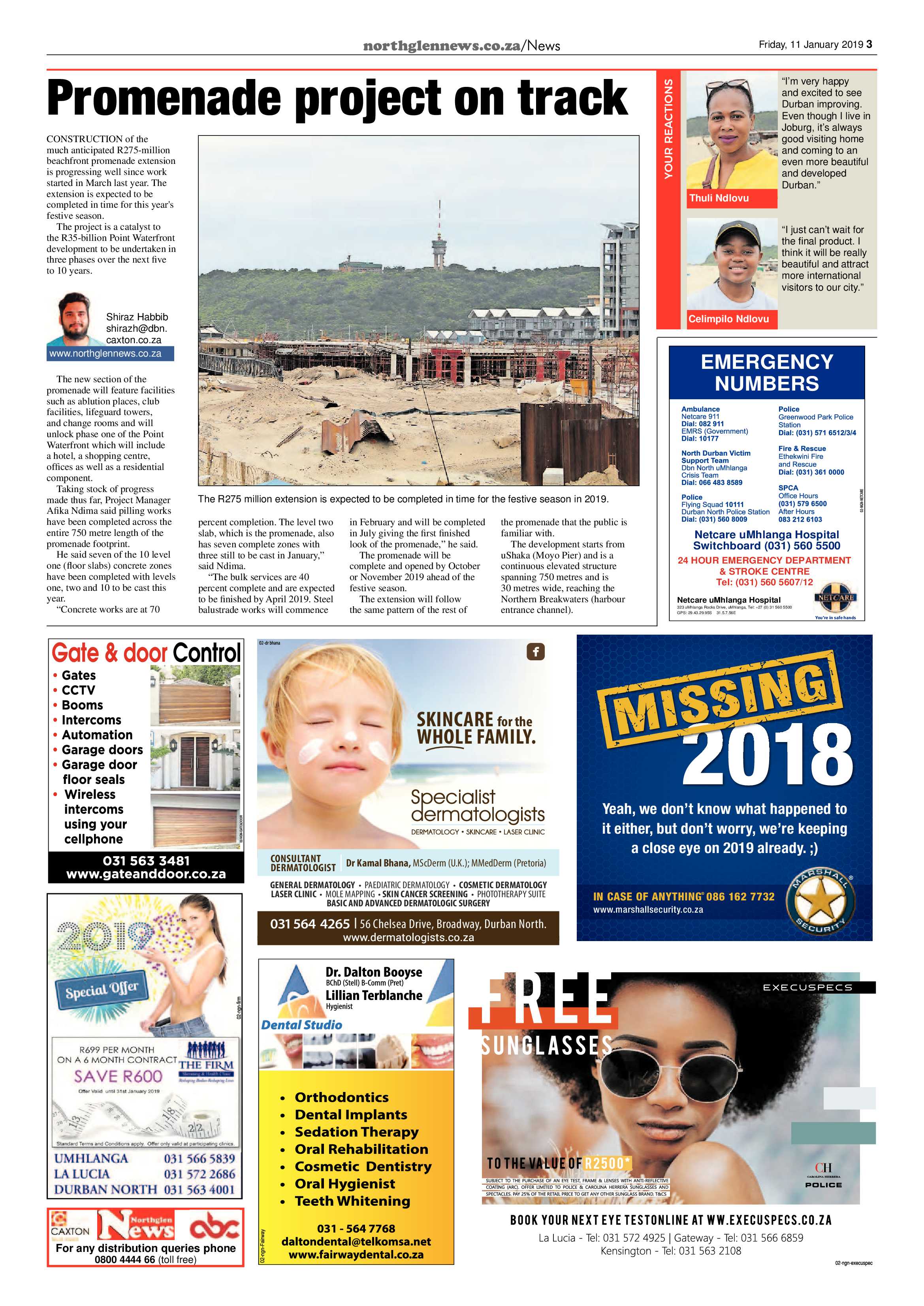 Northglen News 11 January 2019 page 3
