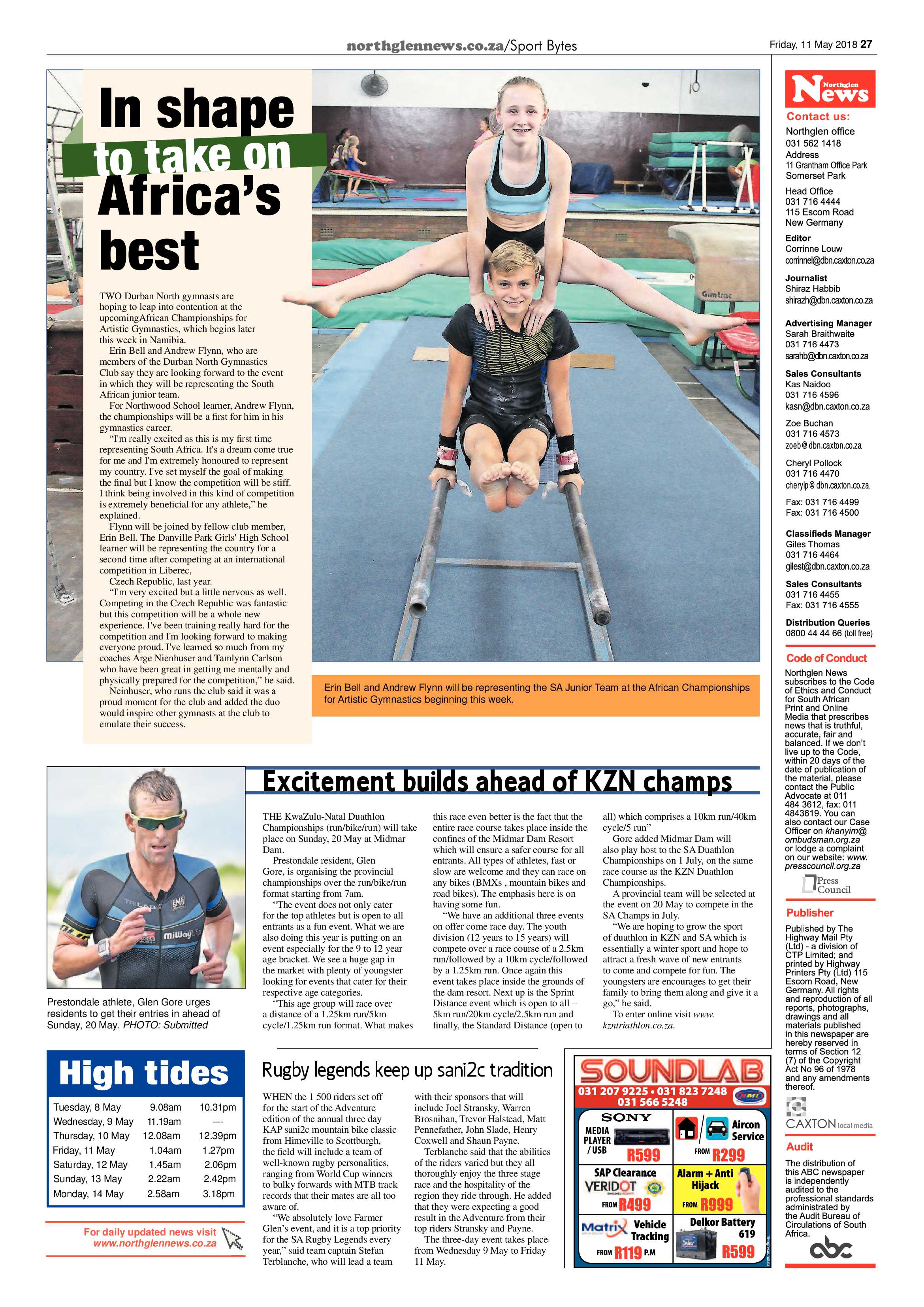 Northglen News 11 May 2018 page 27