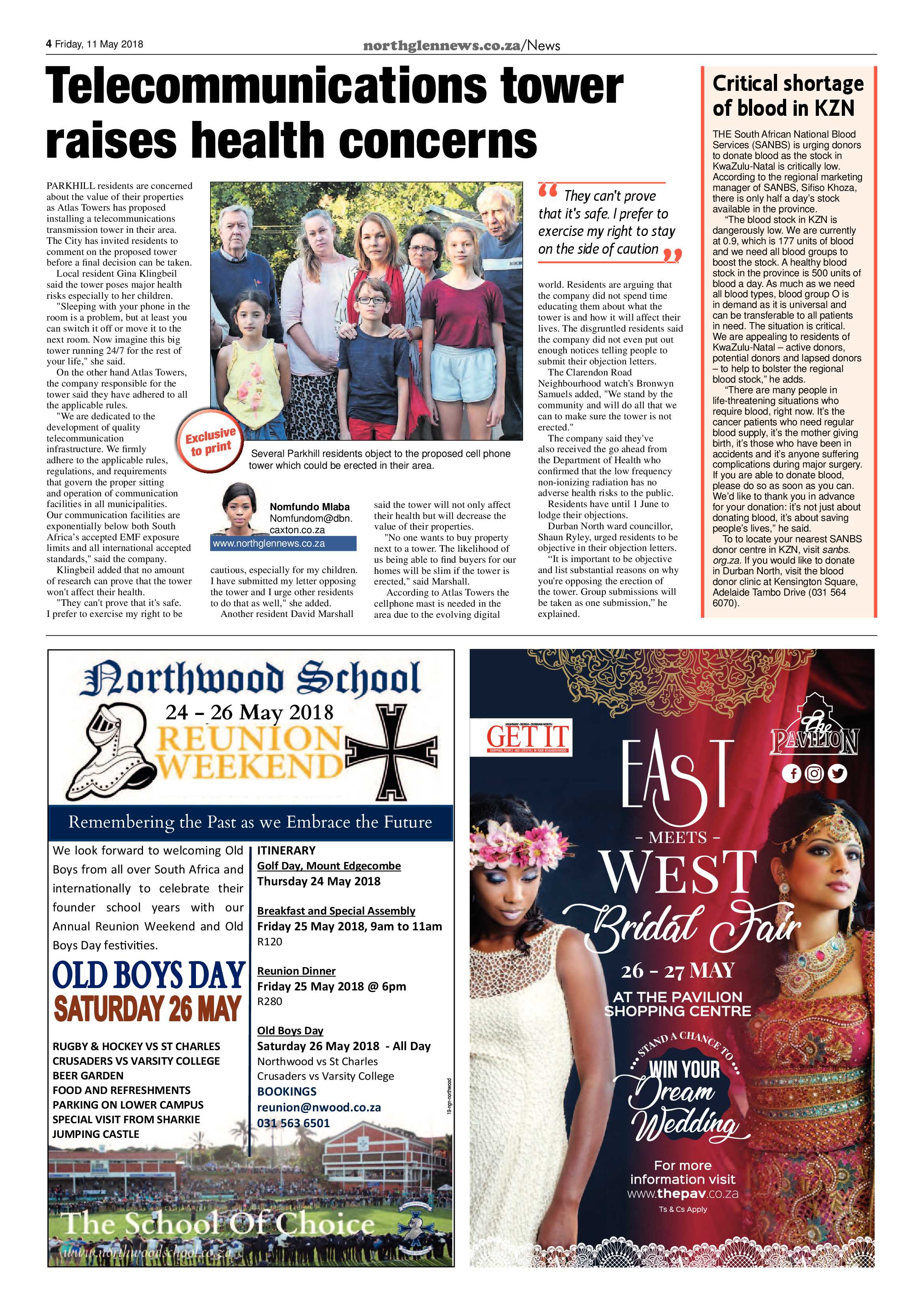 Northglen News 11 May 2018 page 4