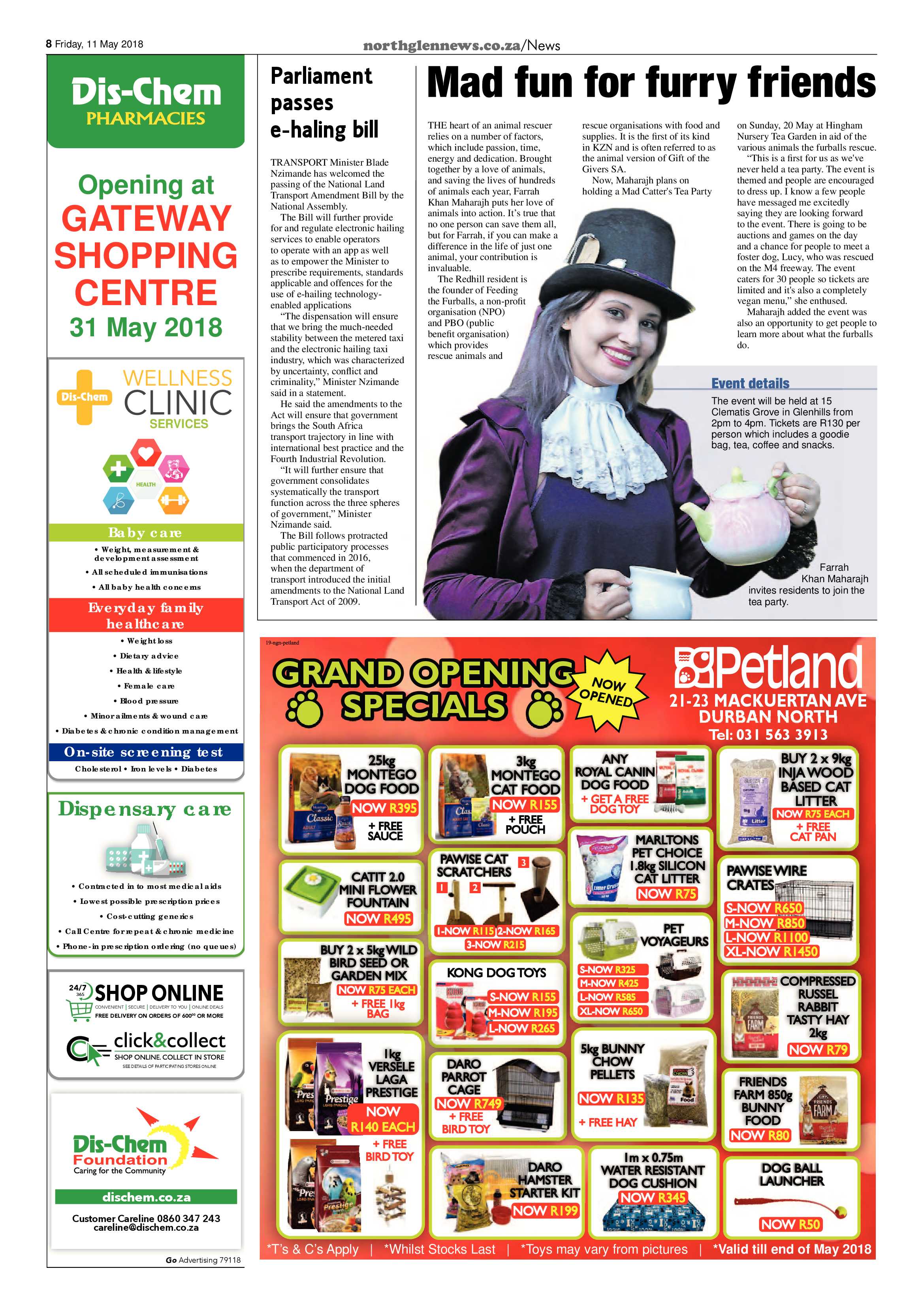Northglen News 11 May 2018 page 8