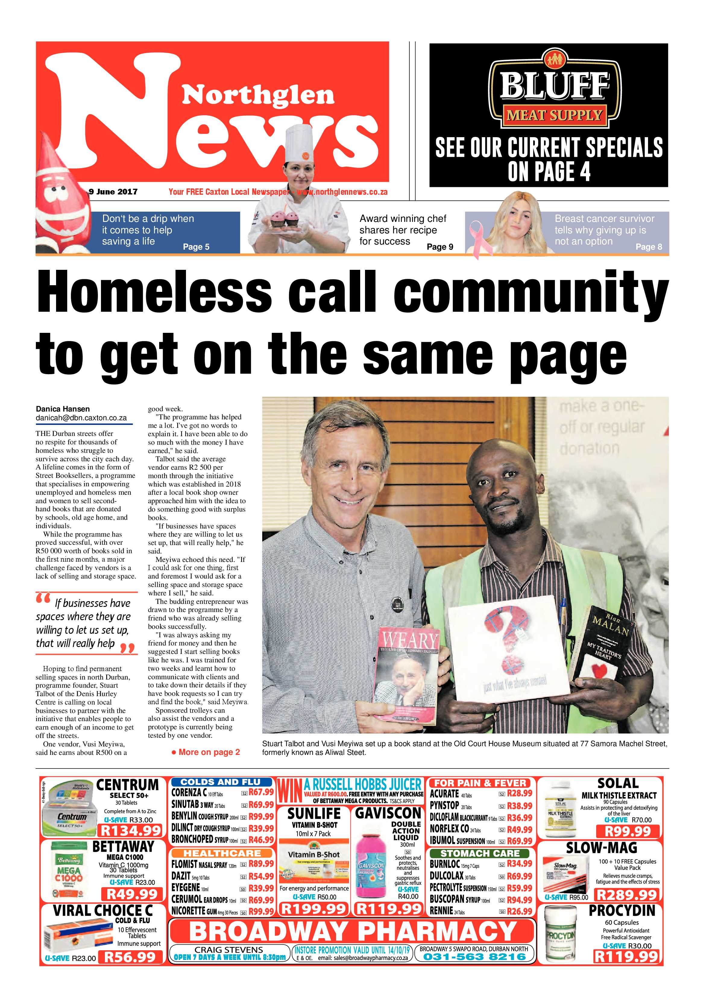 Northglen News 11 October 2019 page 1