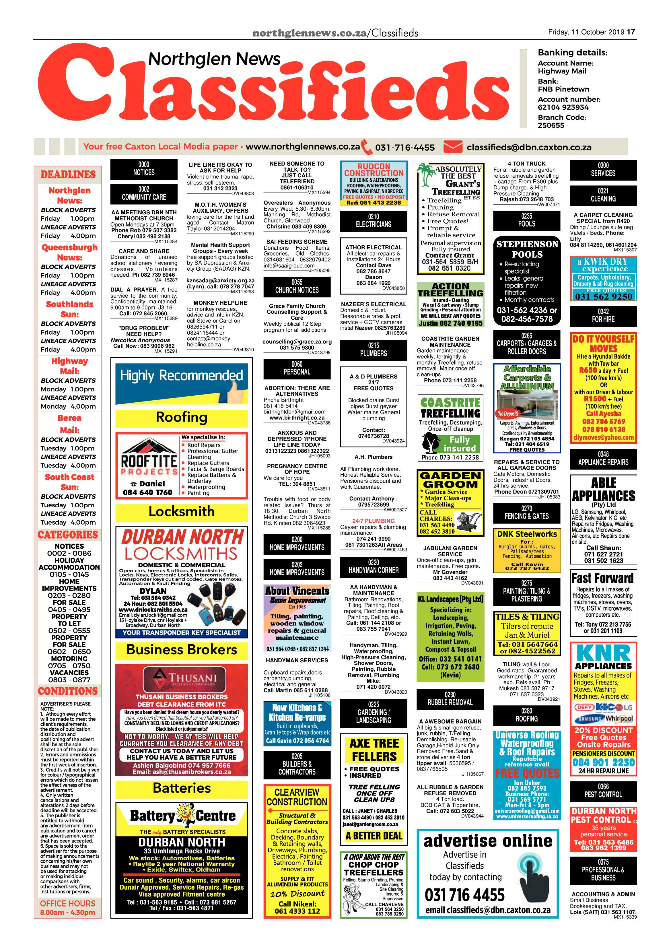 Northglen News 11 October 2019 page 17