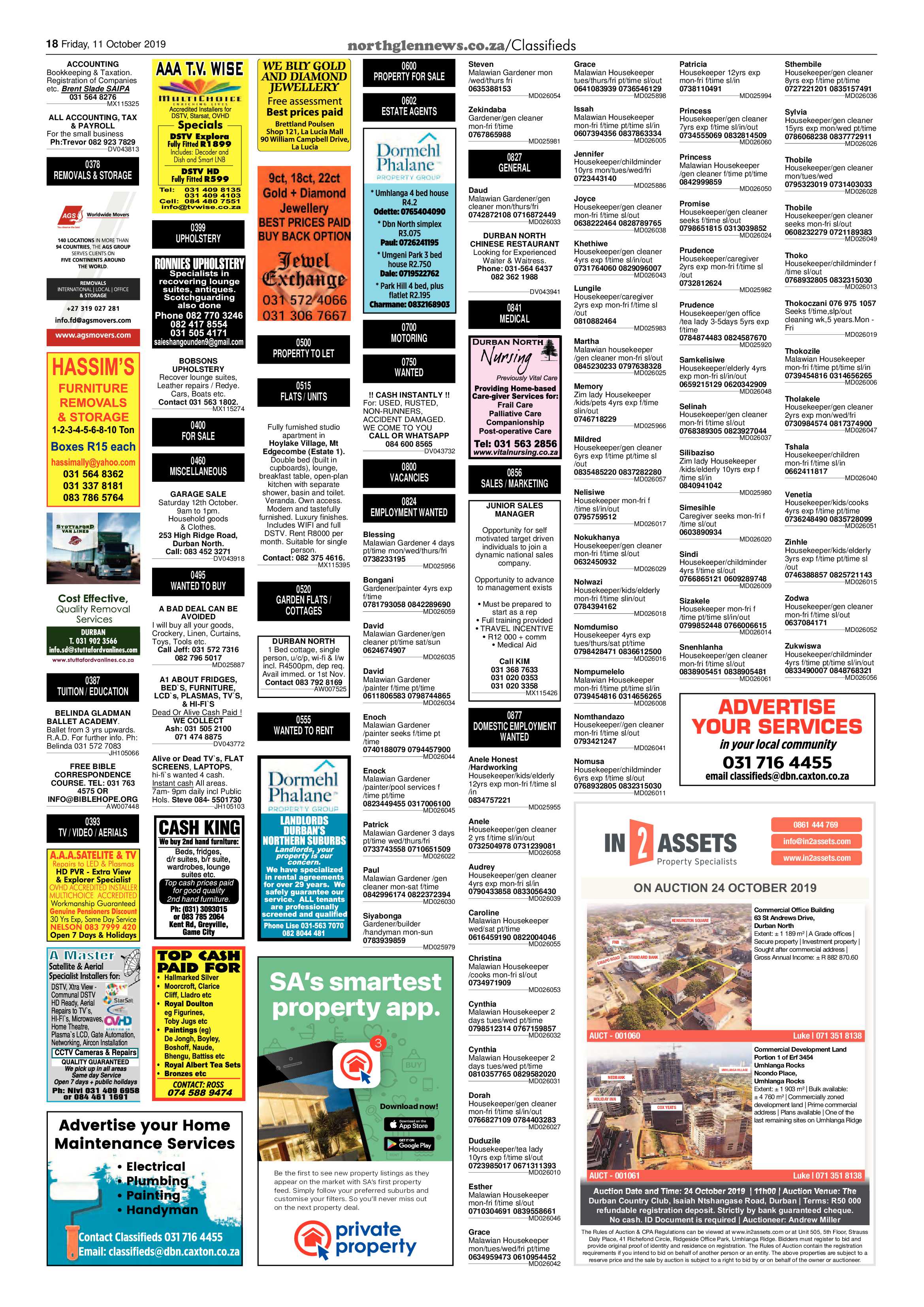 Northglen News 11 October 2019 page 18