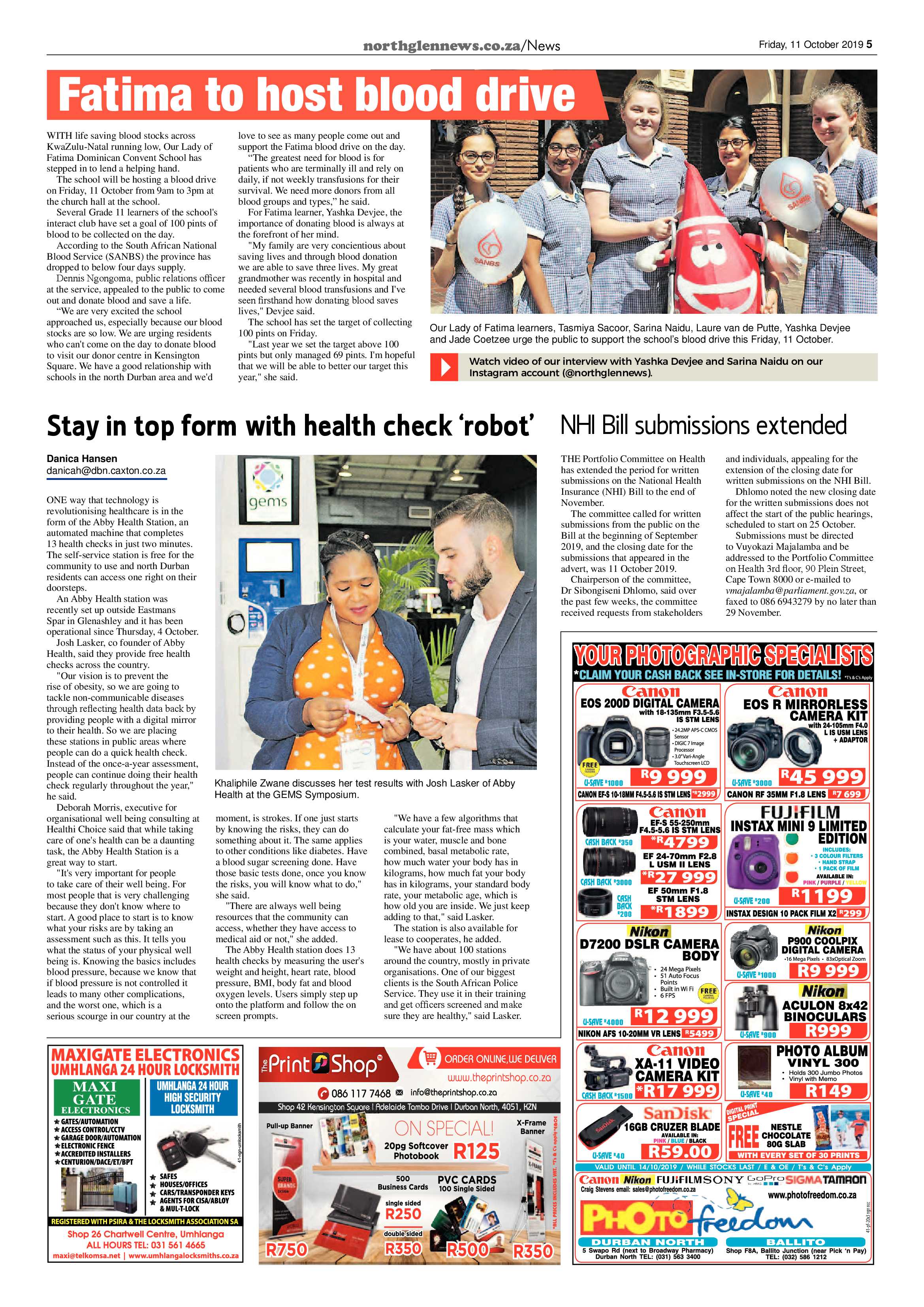 Northglen News 11 October 2019 page 5